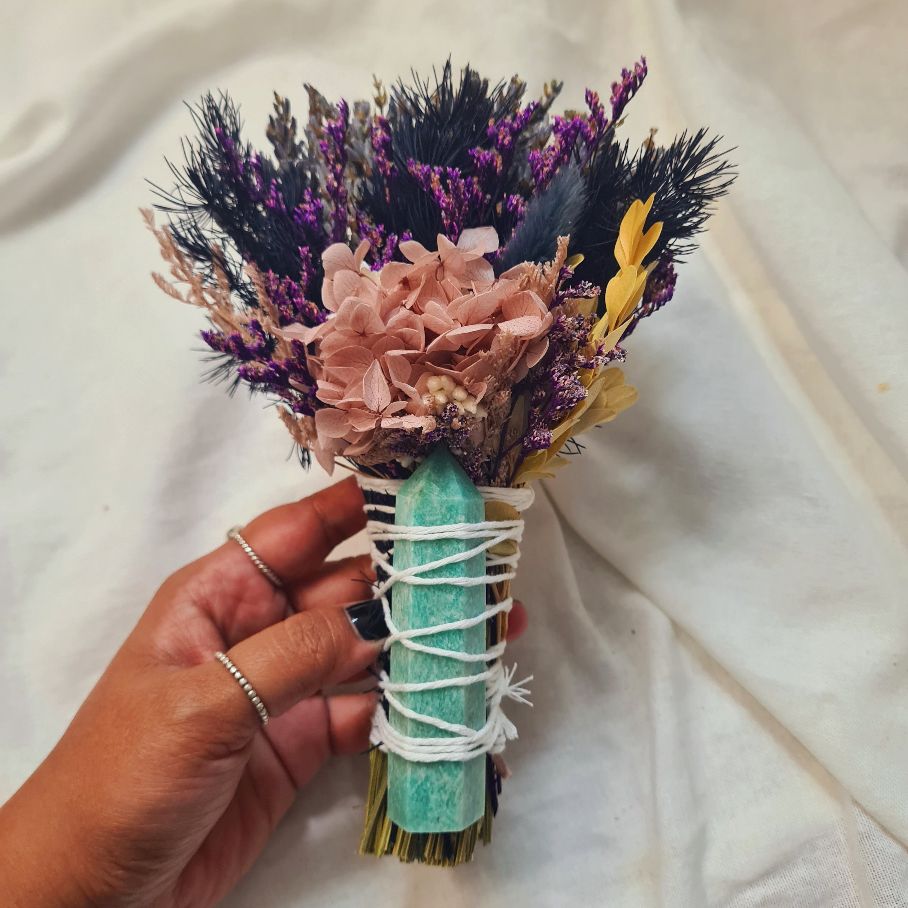 Manifestation | Amazonite Flower Wand | 1 piece