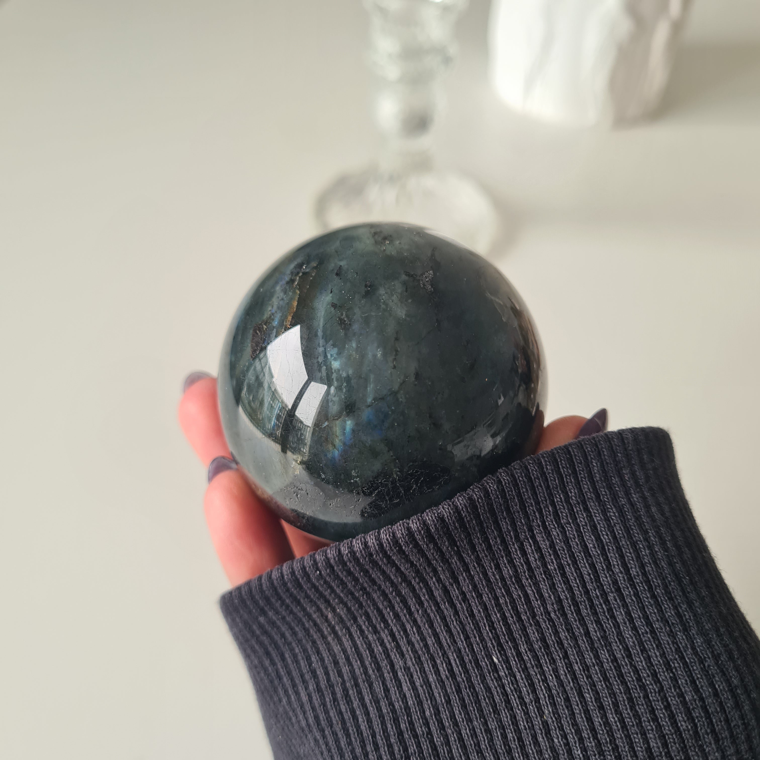 Labradorite Sphere With Stand | C