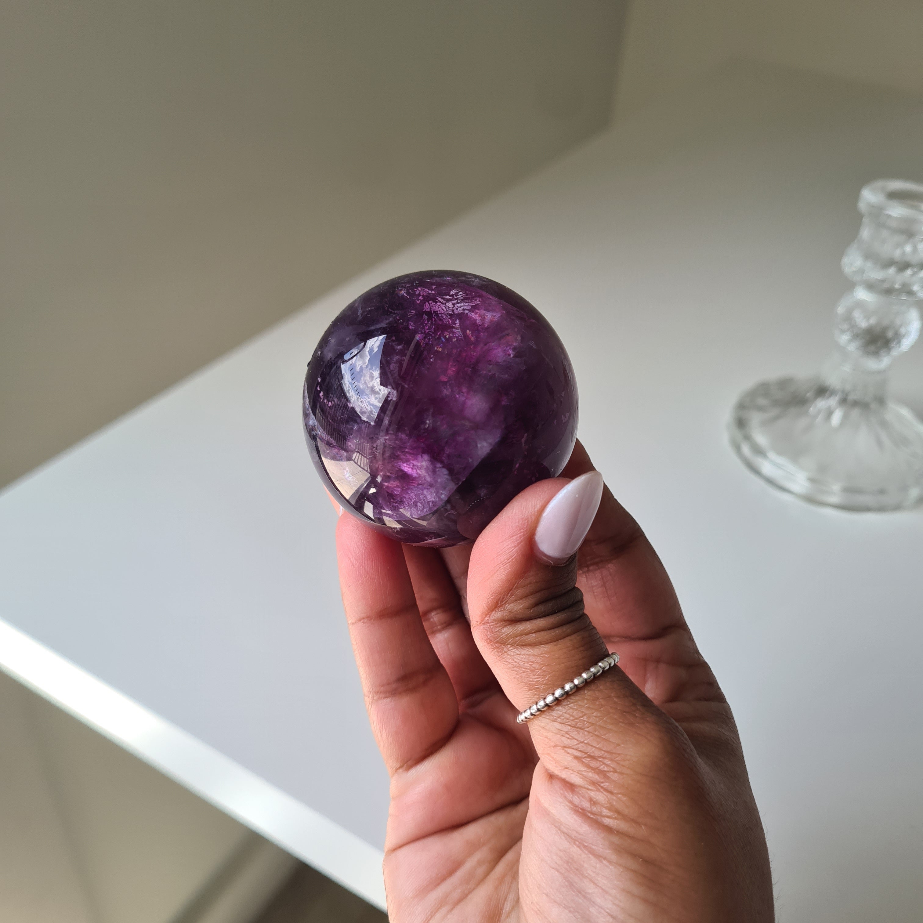 Intergalactic Fluorite with stand | b | 4.7 cm
