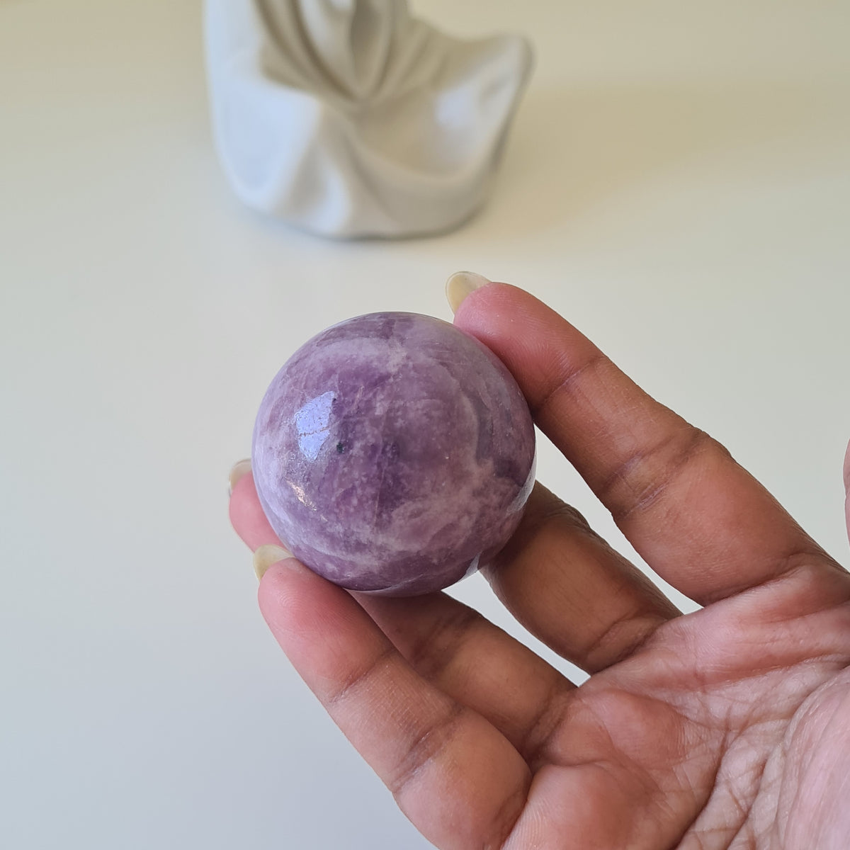 Gate Keeper with Lepidolite Sphere