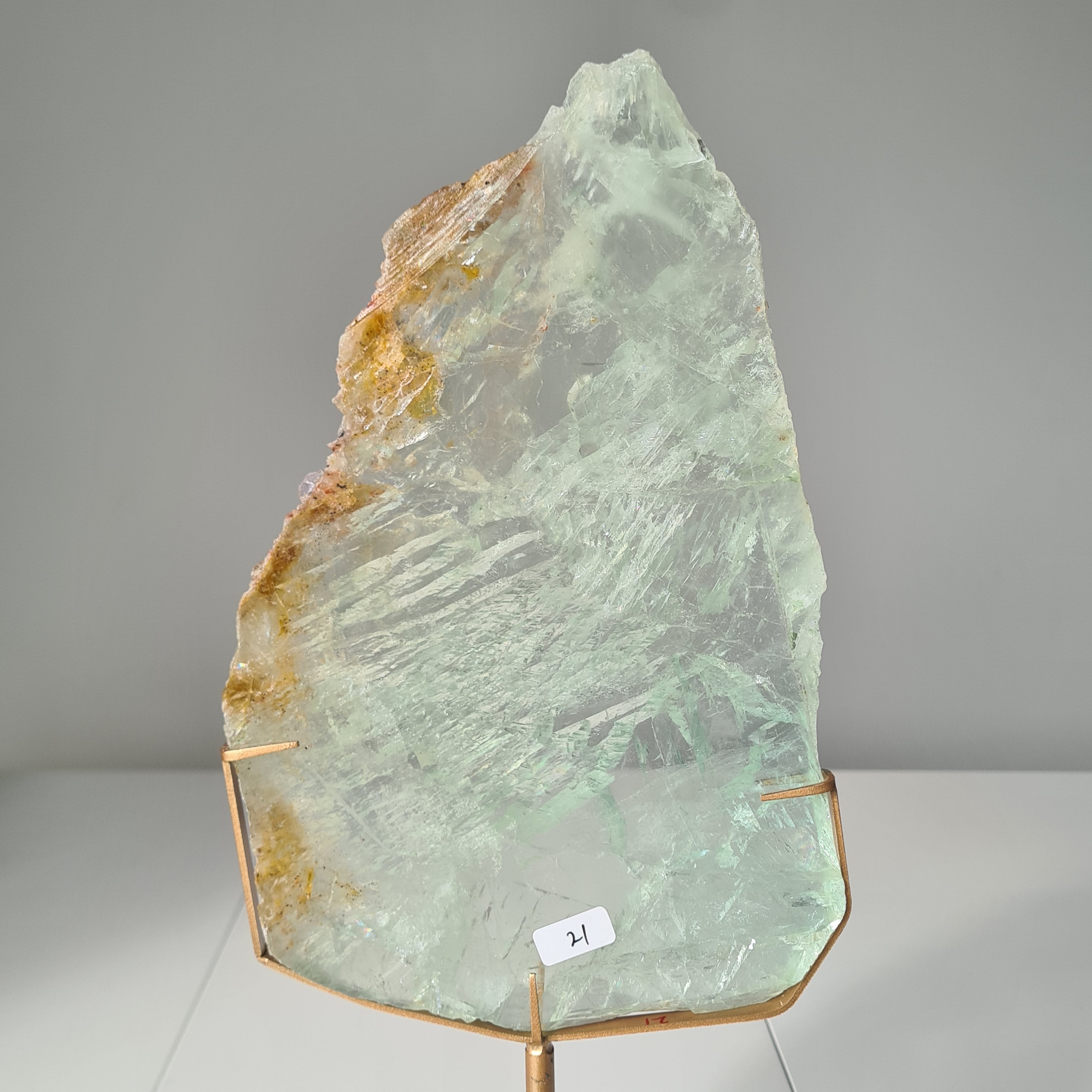 Frozen Lake of Dreams Fluorite Portal on Stand | 37.5 cm with stand