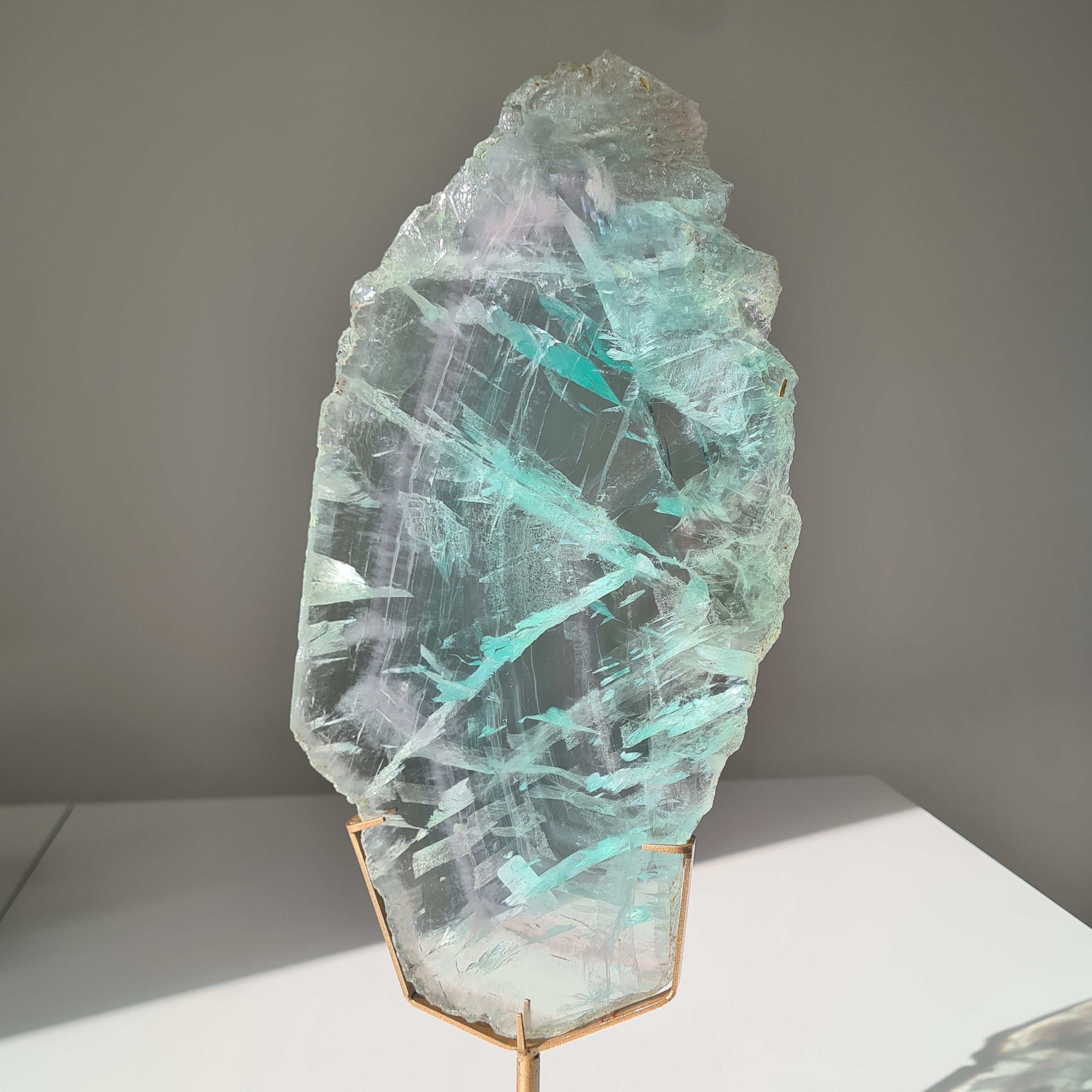 Fluorite Dream Portal On Custom Stand | 40.5 cm tall with stand