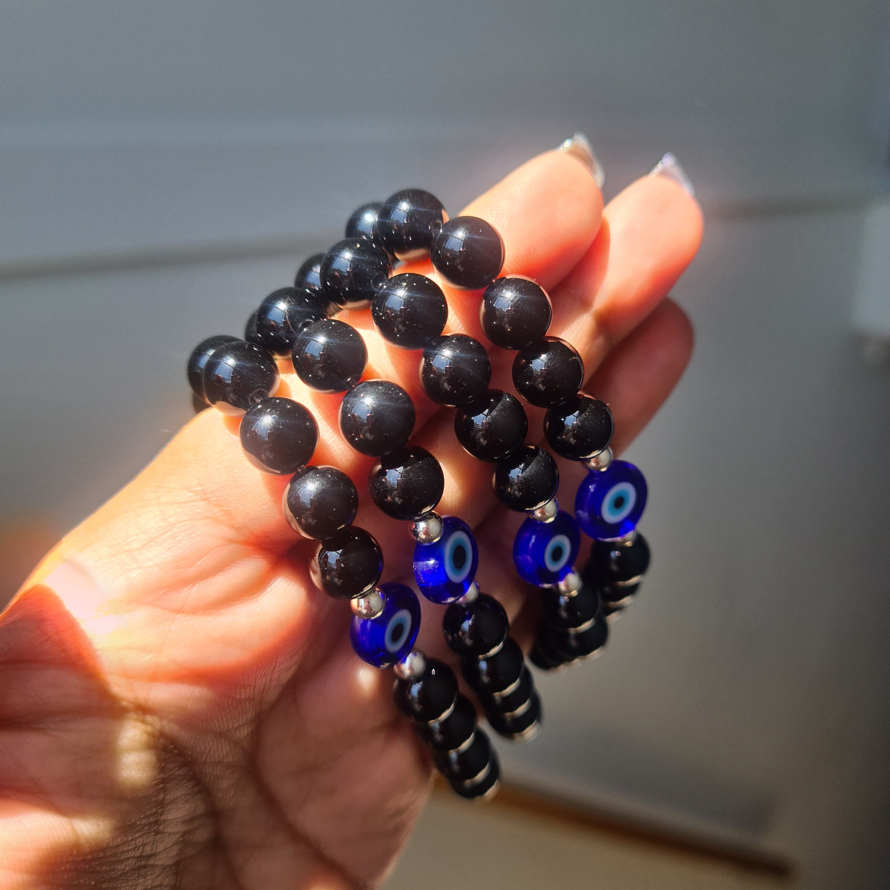 Black Onyx 'Evil Eye' Bracelet