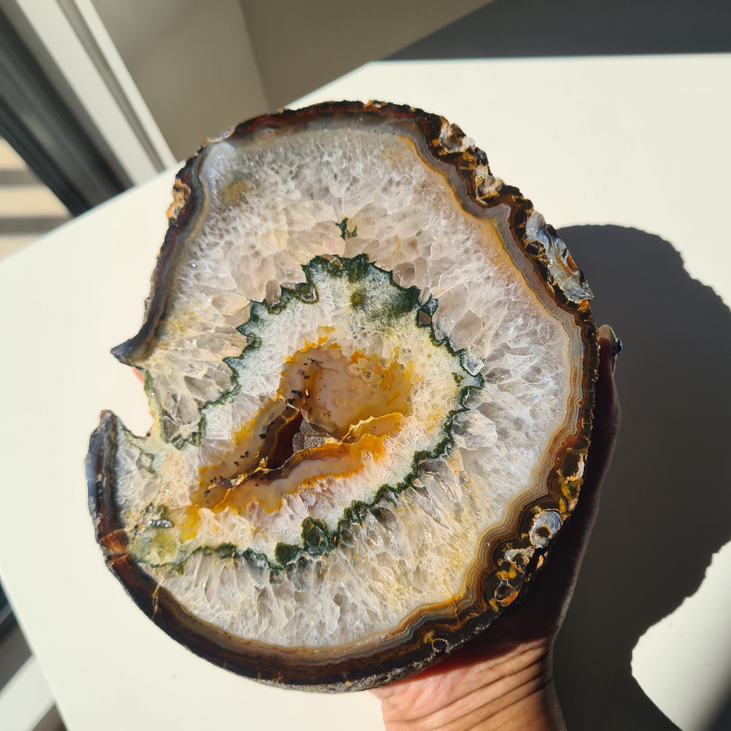 Agate Portal | One Side Polished | 960 g | 16 cm