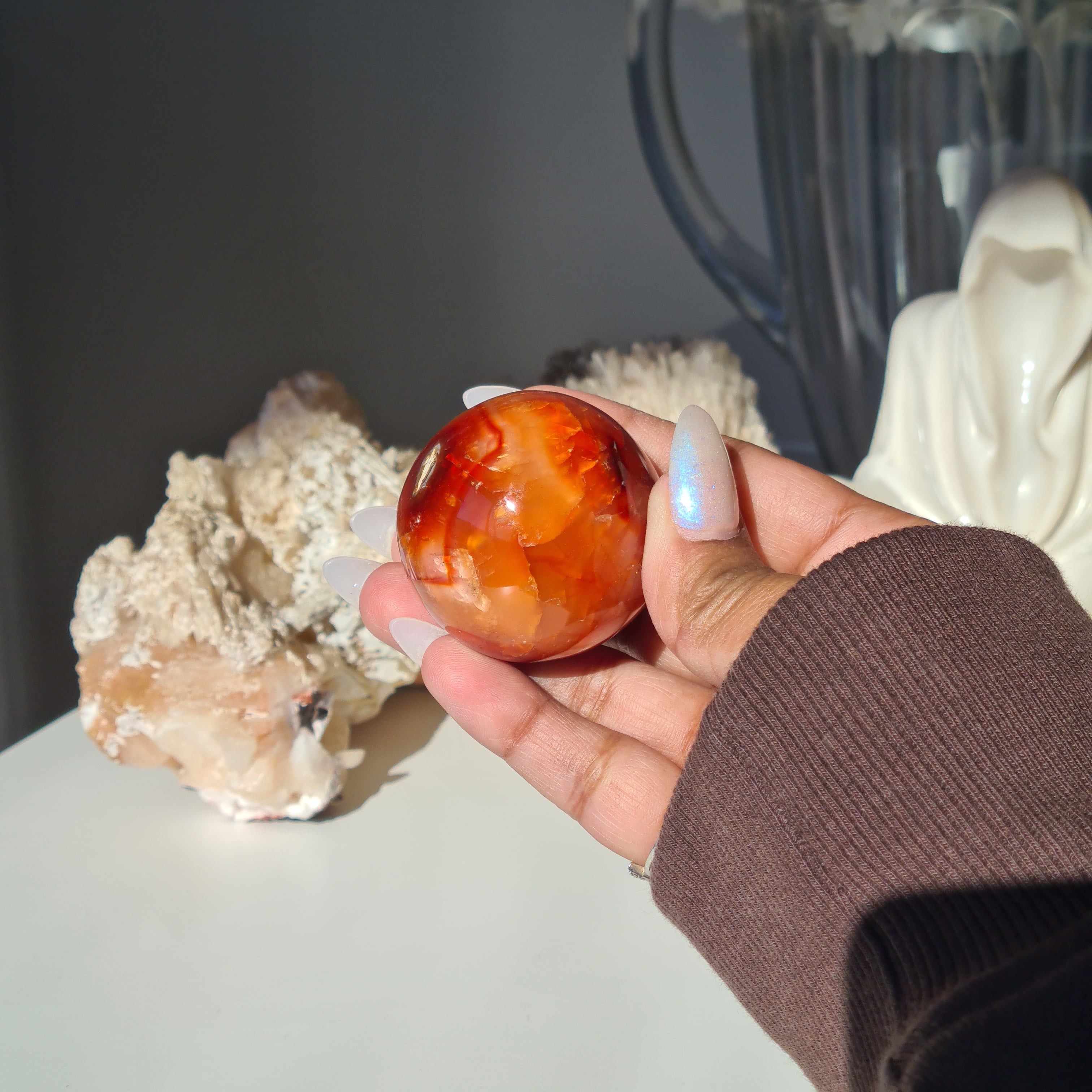 Gate Keeper with Carnelian Sphere