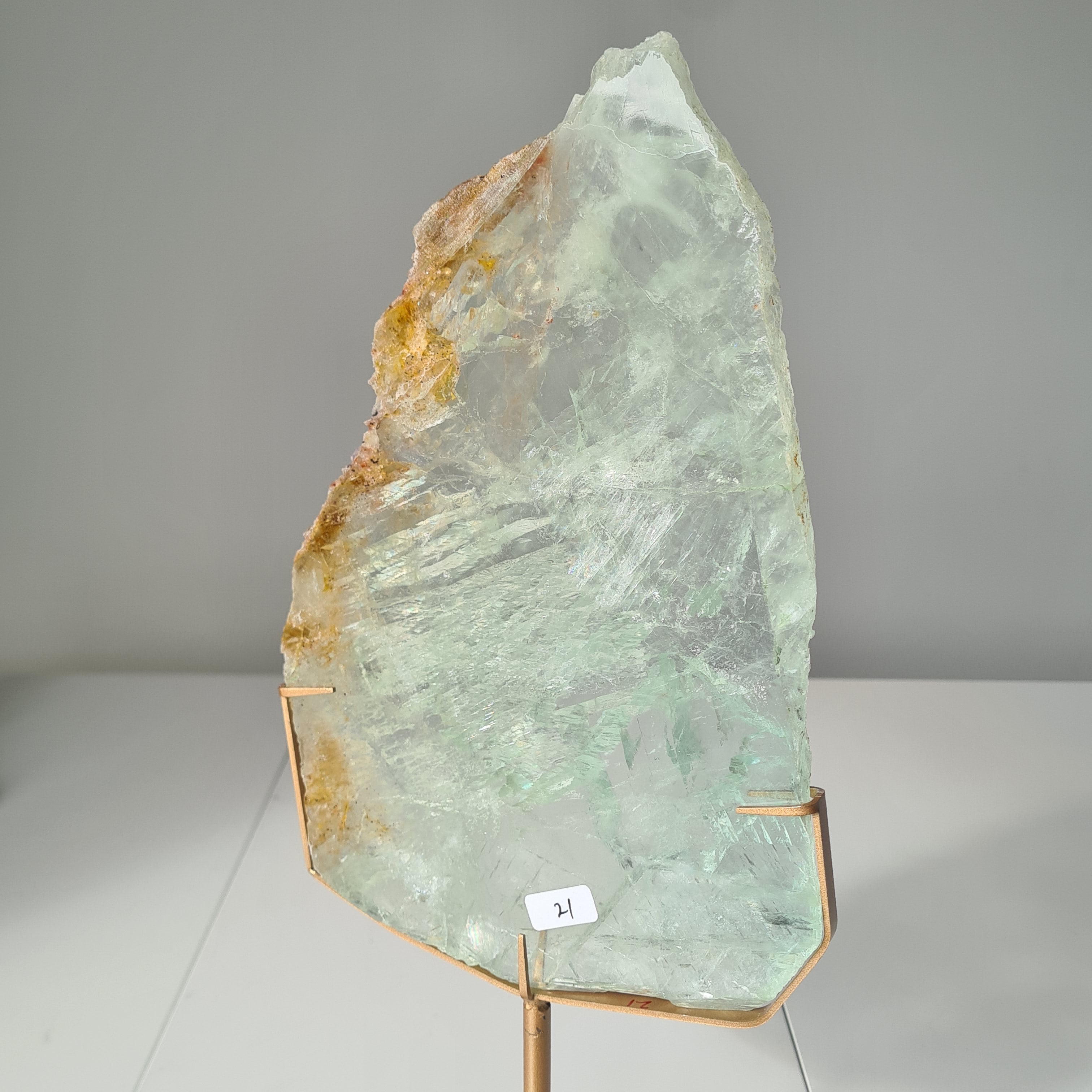 Frozen Lake of Dreams Fluorite Portal on Stand | 37.5 cm with stand