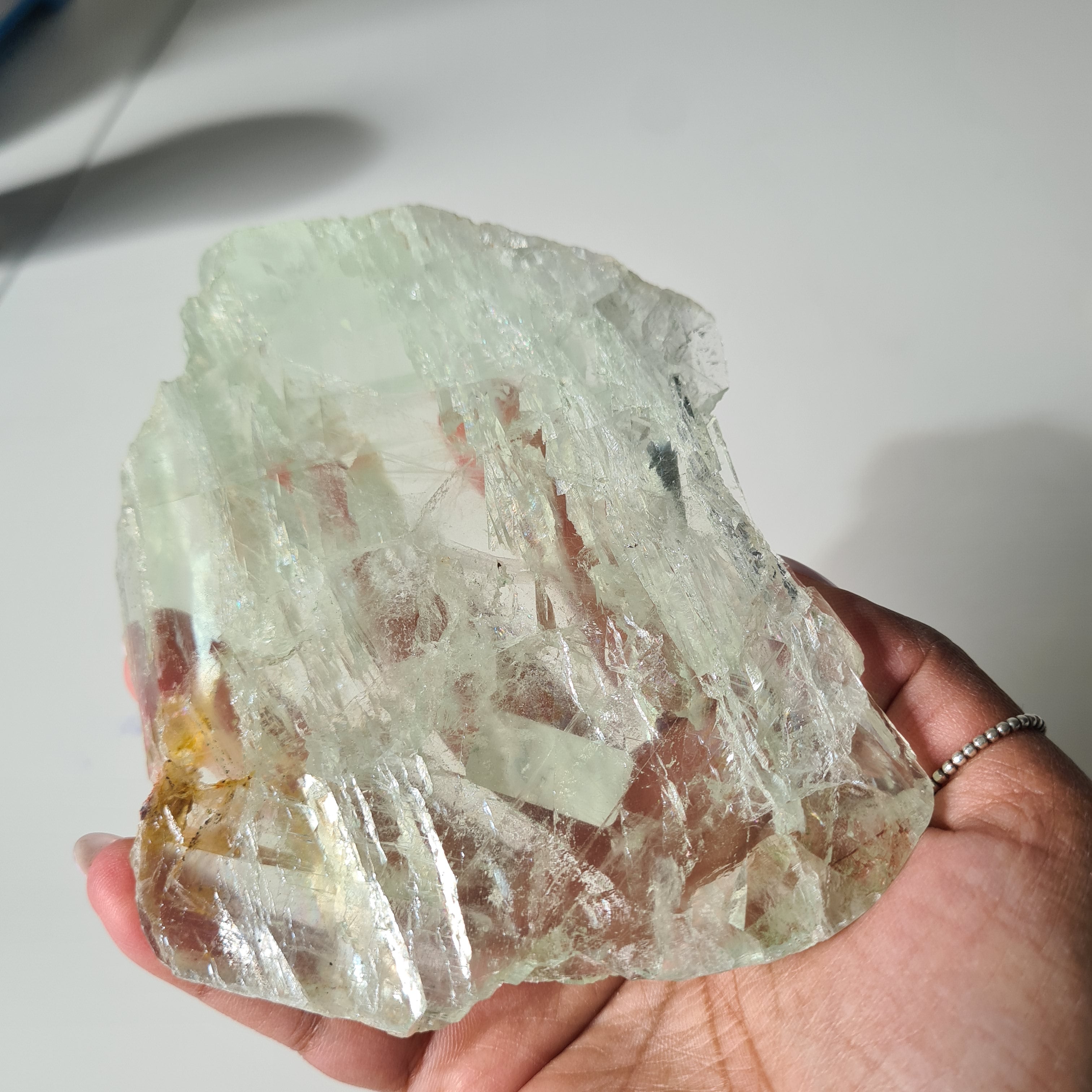 Frozen Lake of Dreams Fluorite Portal on Stand | 19 cm with stand