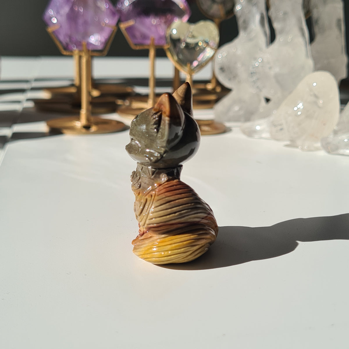 Alashan Agate Fox Carving |  Small Size | 5.1 cm