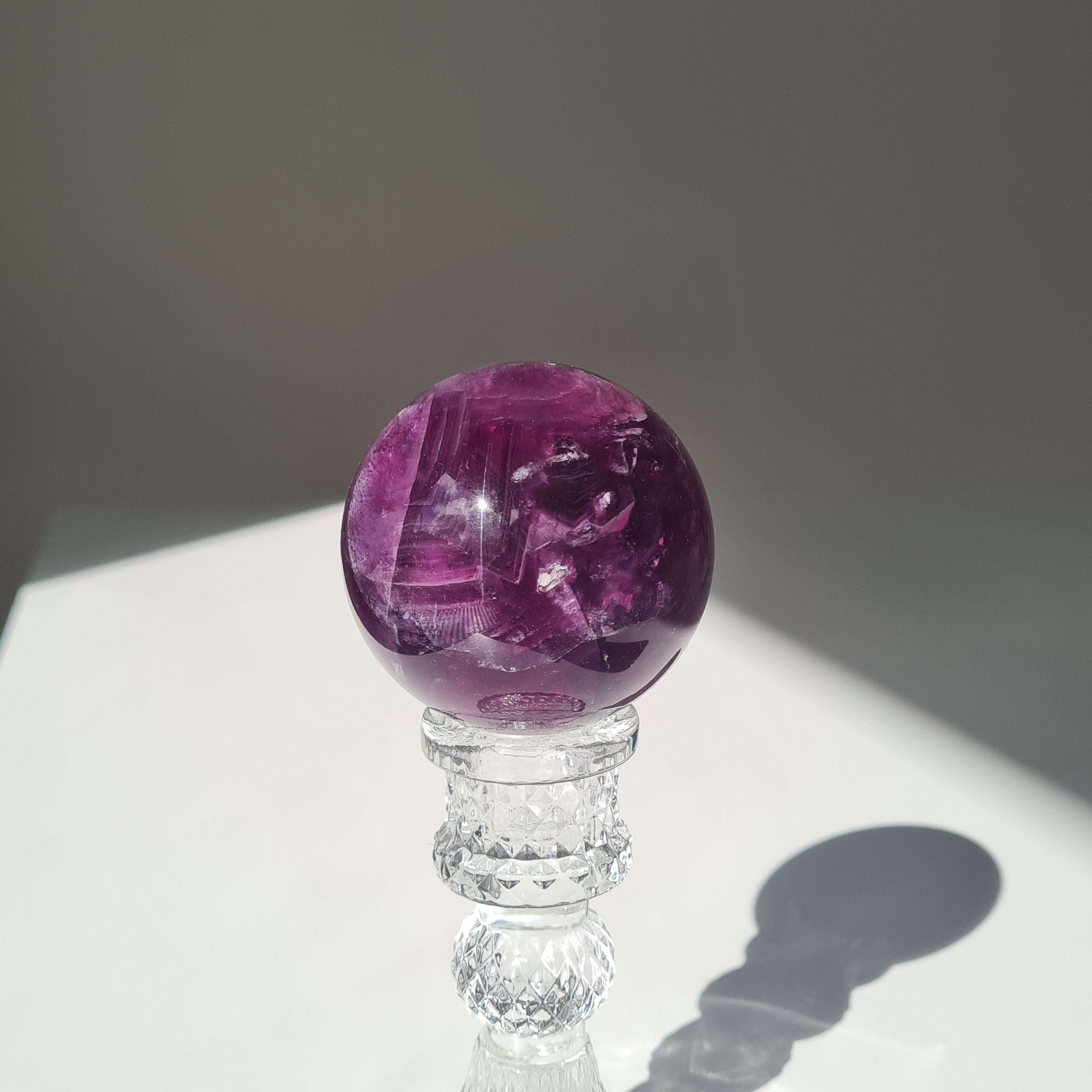 Intergalactic Fluorite with stand | B | 353 g | 5.9 cm