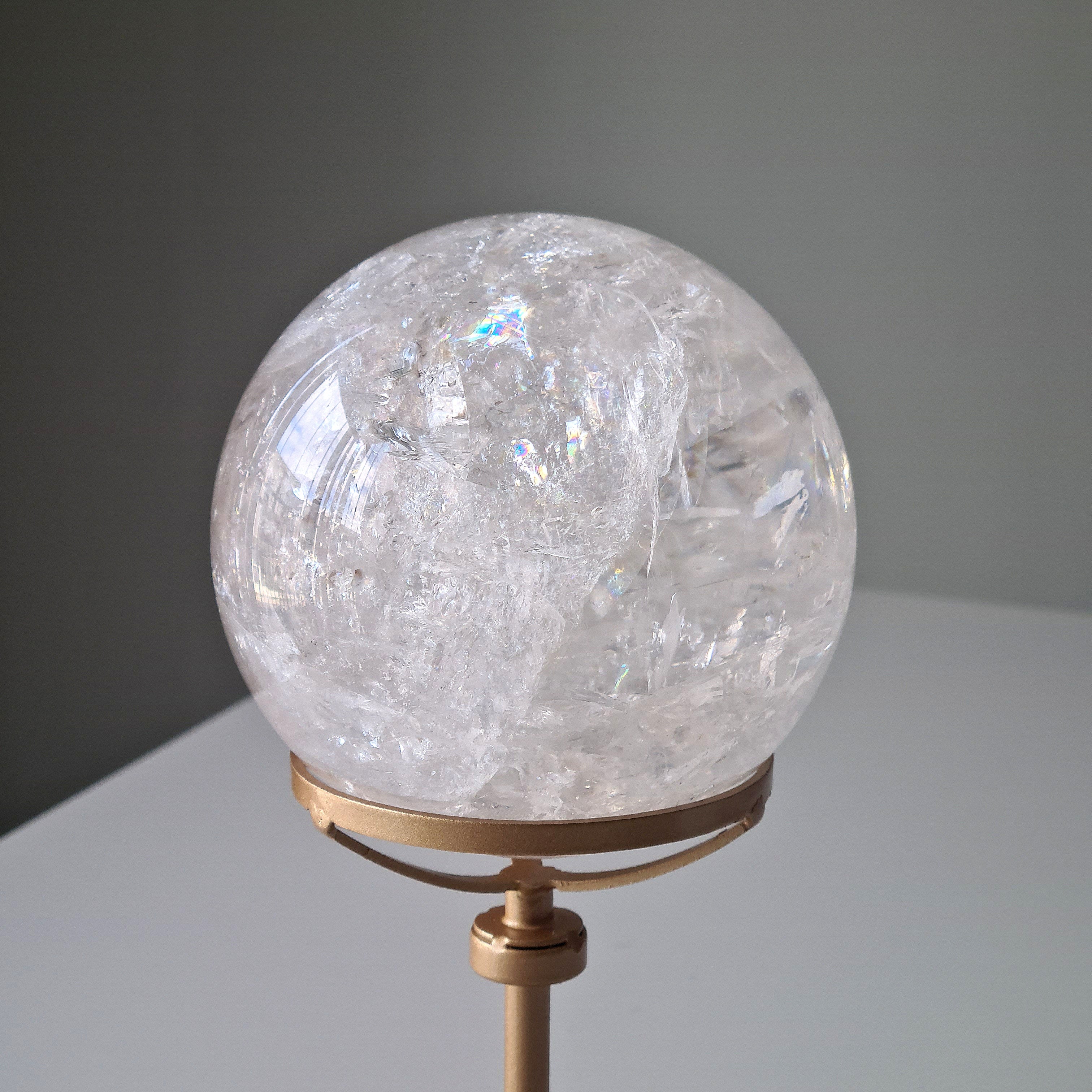 Quartz Sphere With Custom Stand | 1.3 kg | 9.4 cm