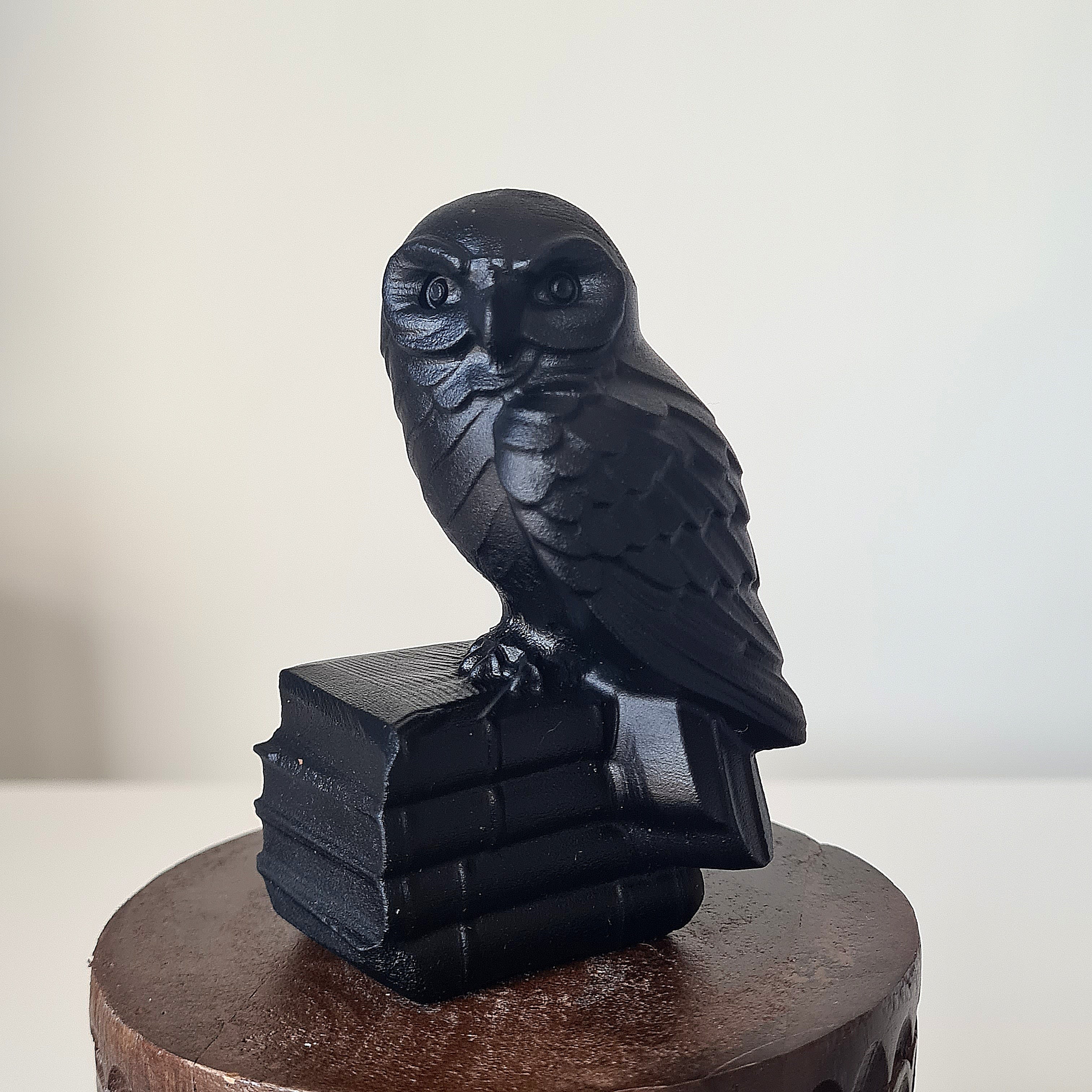 Black Obsidian Wisdom Owl