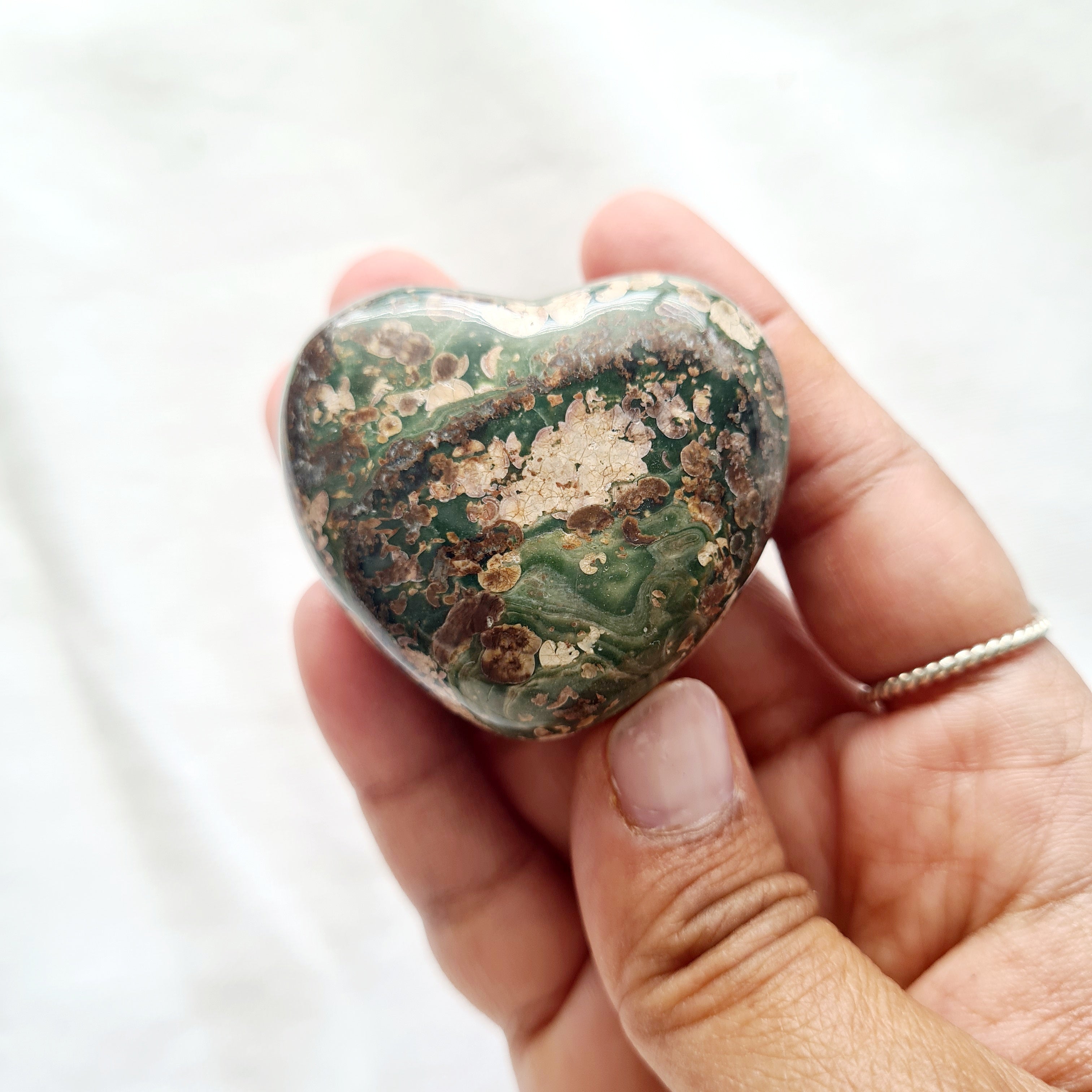 Birds Eye Jasper Heart | 1 pc | Intutively selected