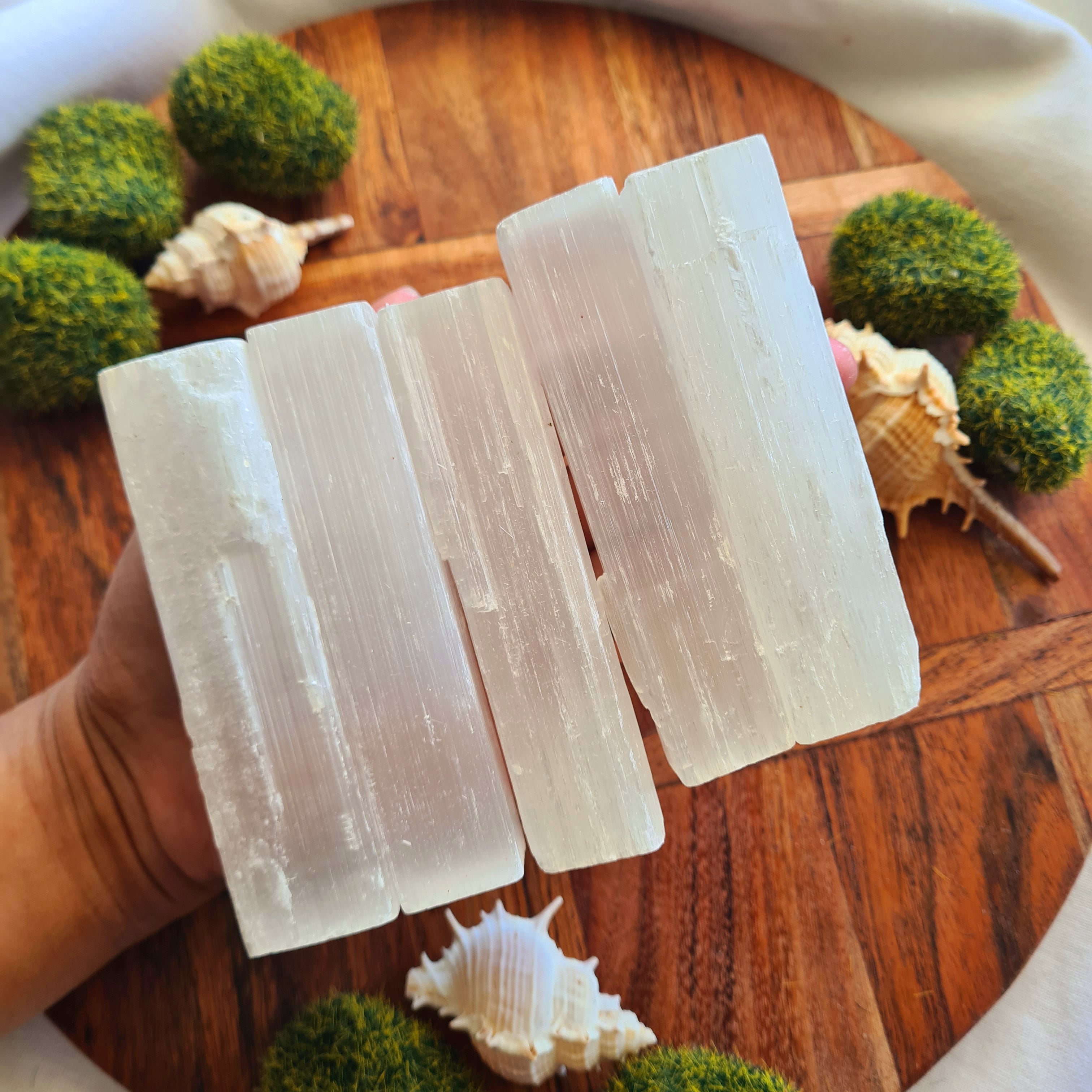 5 Pieces Selenite Beam | Home Protection