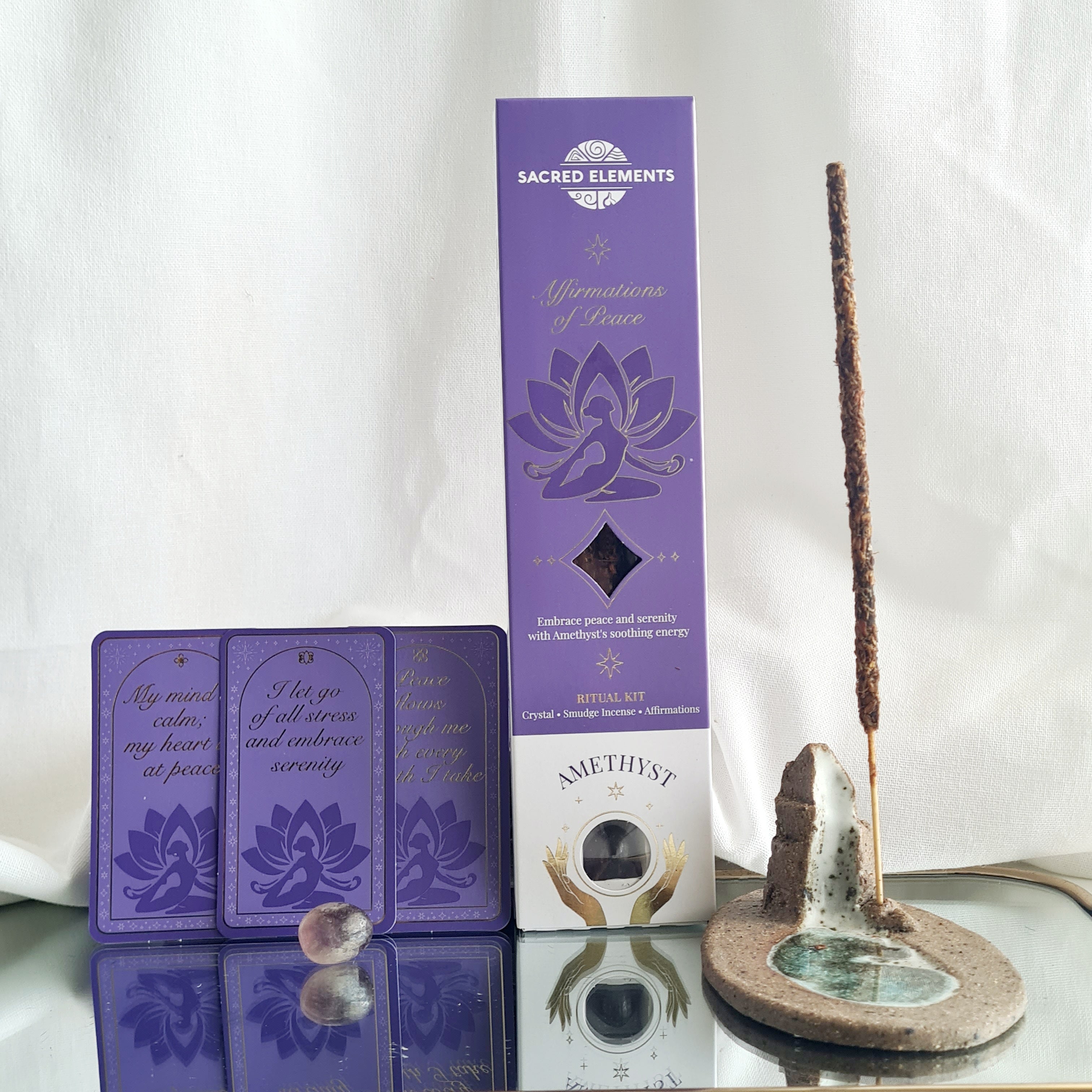 Affirmations of Peace Ritual Kit (Amethyst)