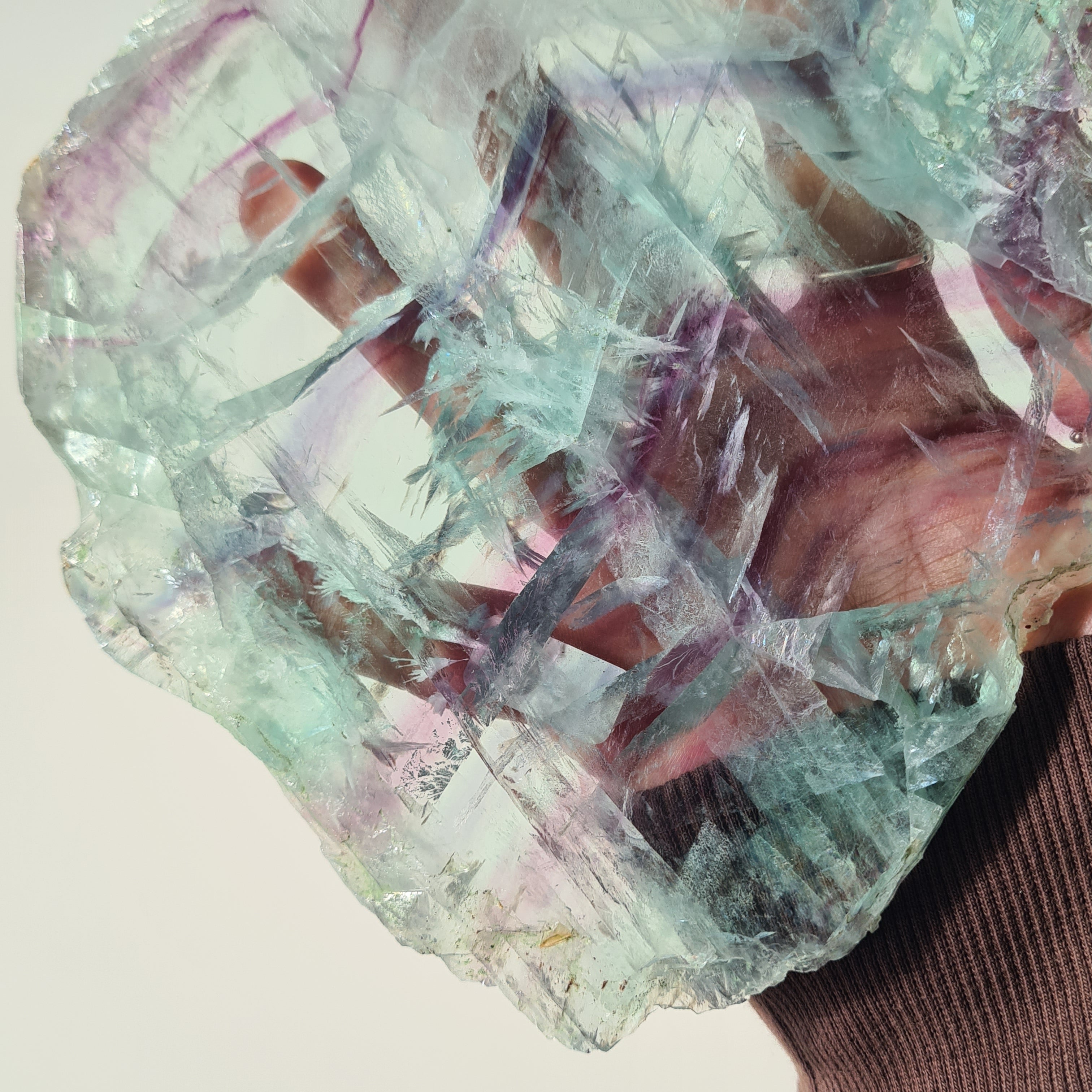 Fluorite Dream Portal On Custom Stand | 31.2 cm tall with stand