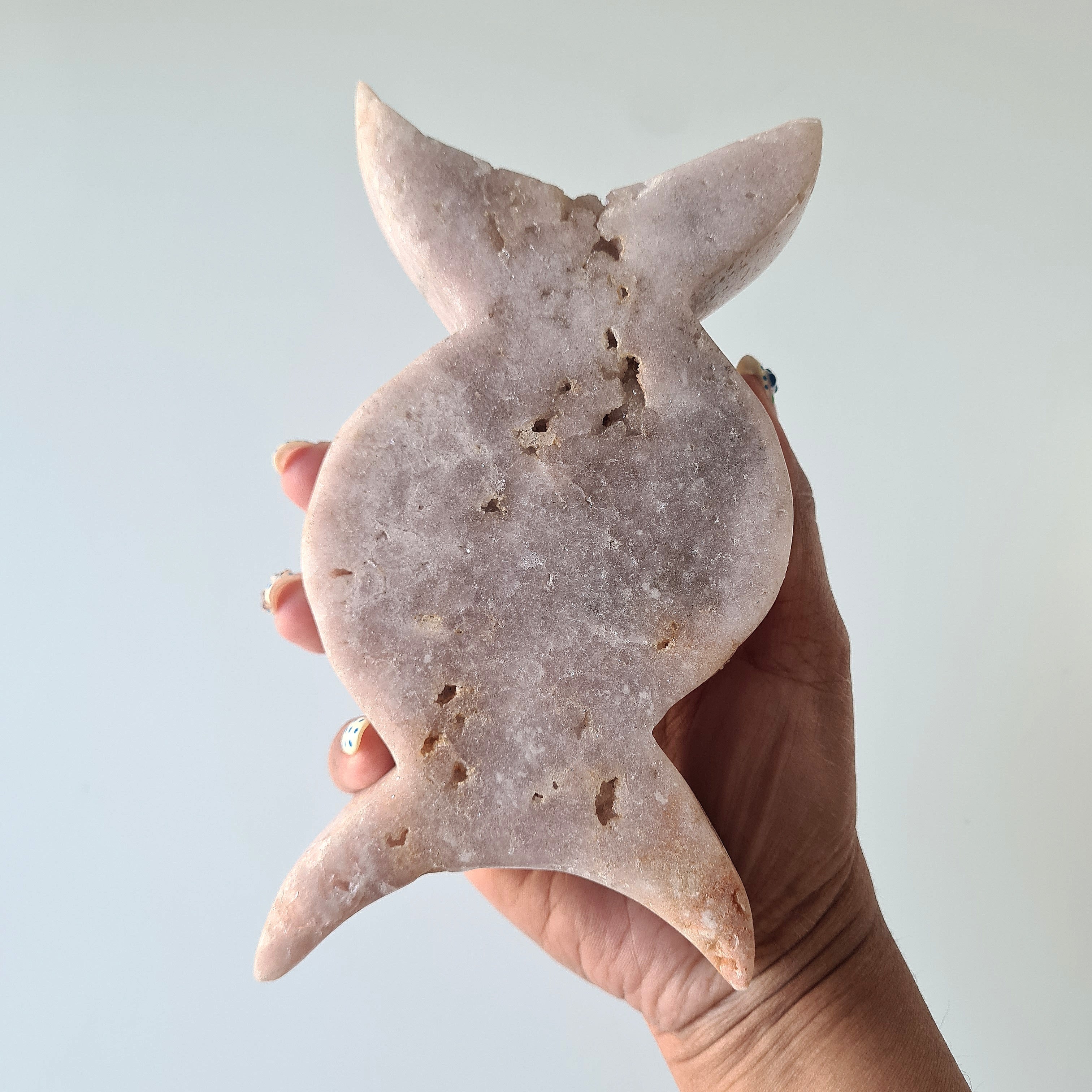 Pink Amethyst Triple Moon | B | 600g | Appx 15 cm