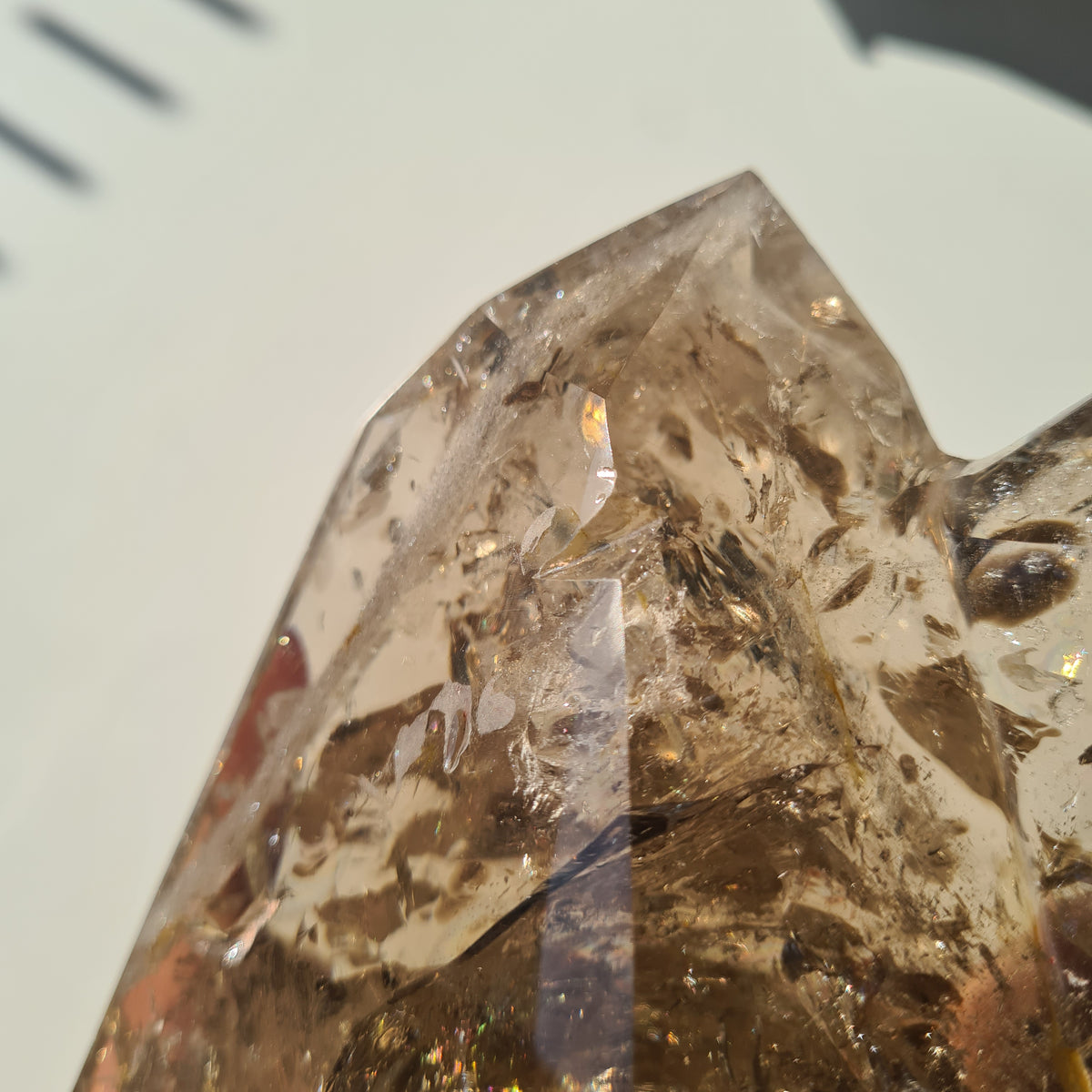 Smokey Citrine Cathedral With Stand| 1.9 kg | Appx 30 cm tall with stand