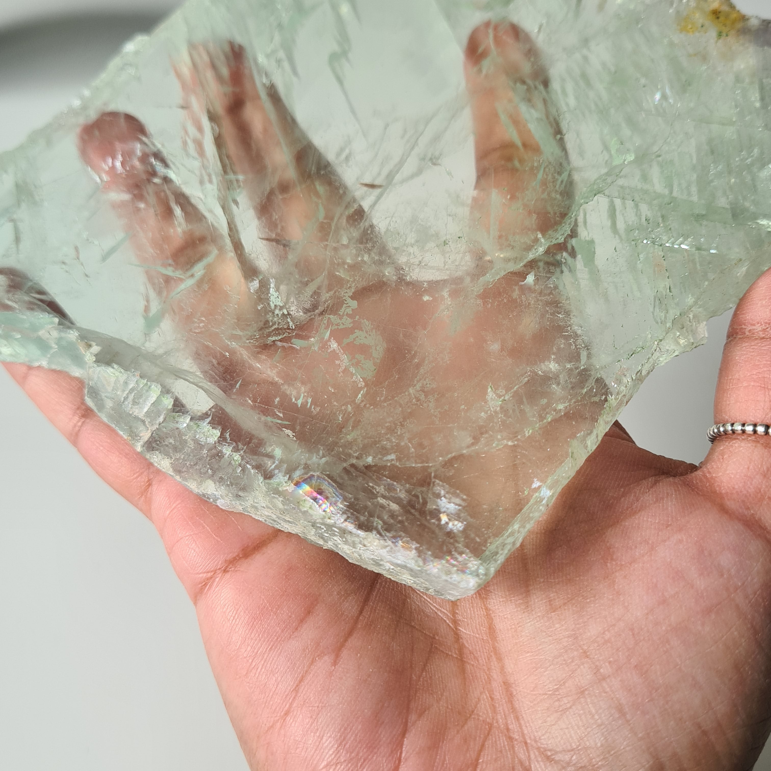 Frozen Lake of Dreams Fluorite Portal on Stand | 24 cm with stand
