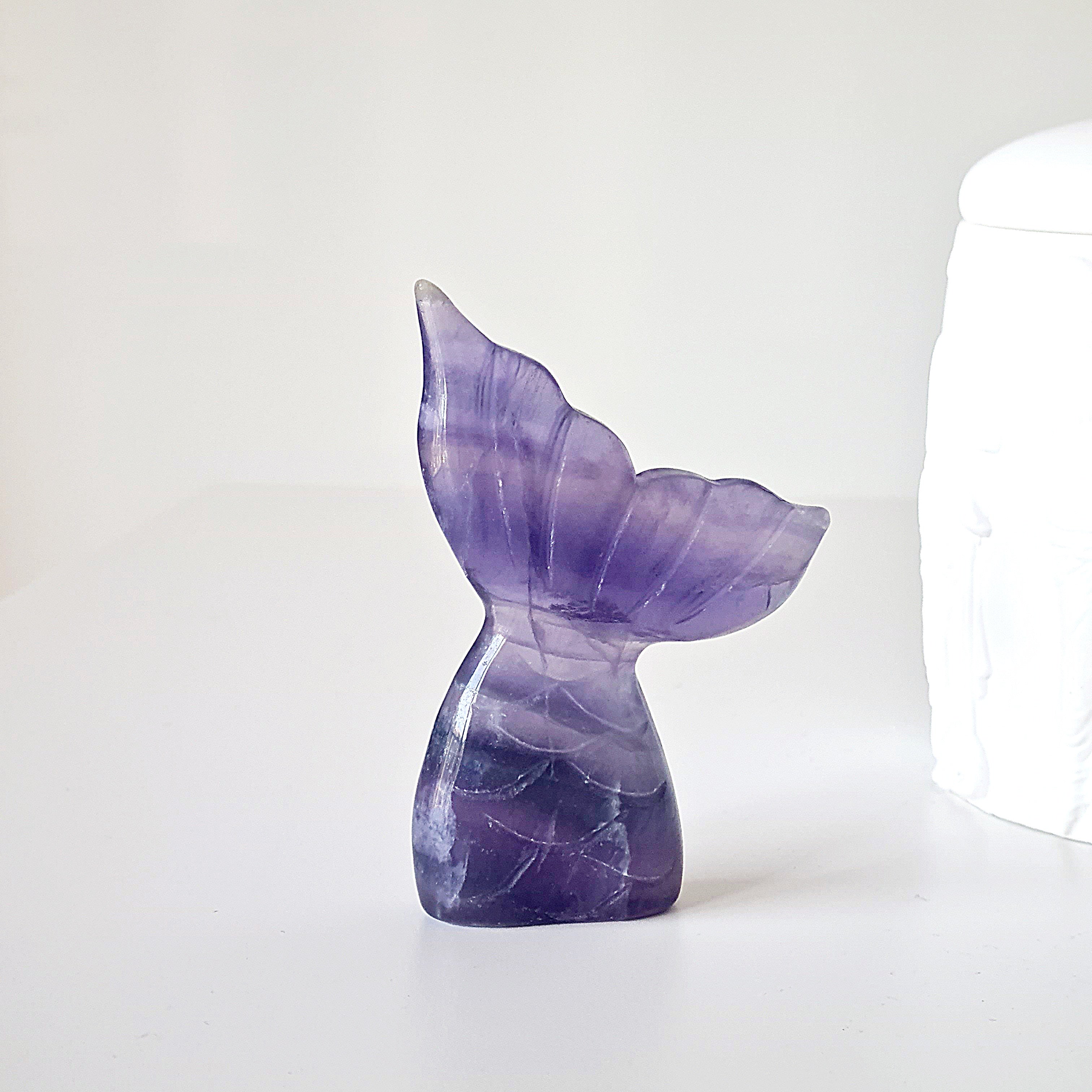 Lilac Fluorite Mermaid Tail | E