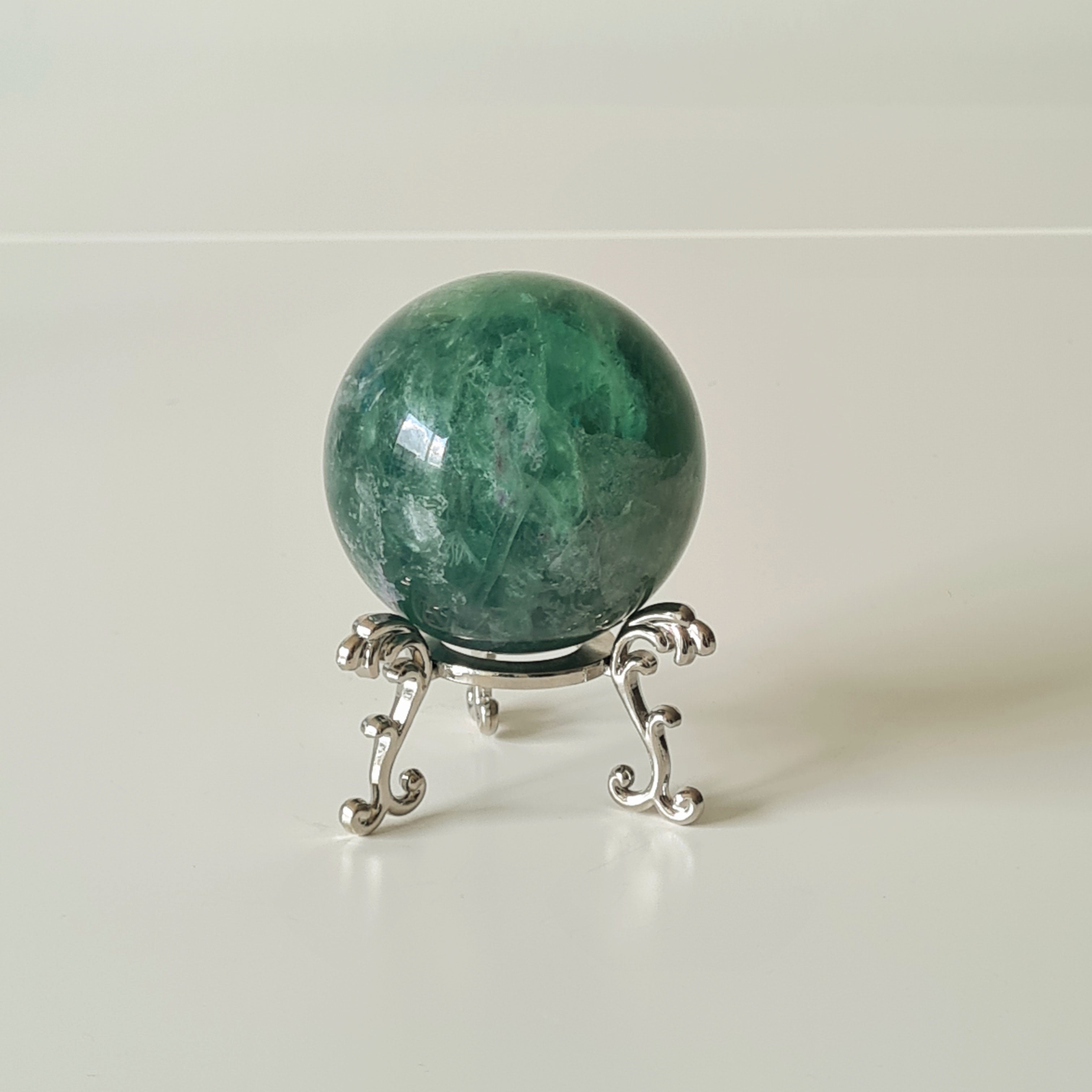 Fluorite Sphere | Bushy Green | 550 g