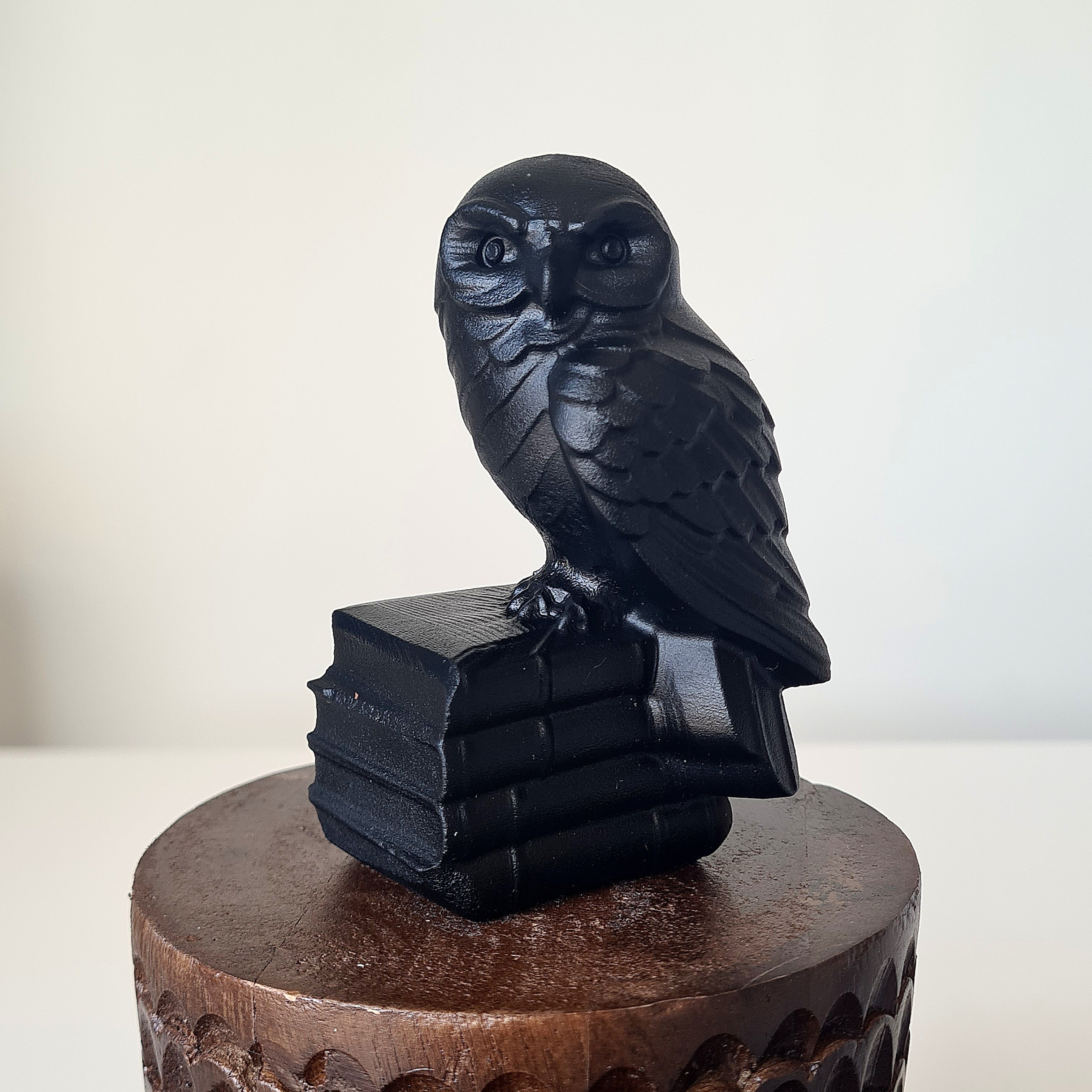 Black Obsidian Wisdom Owl