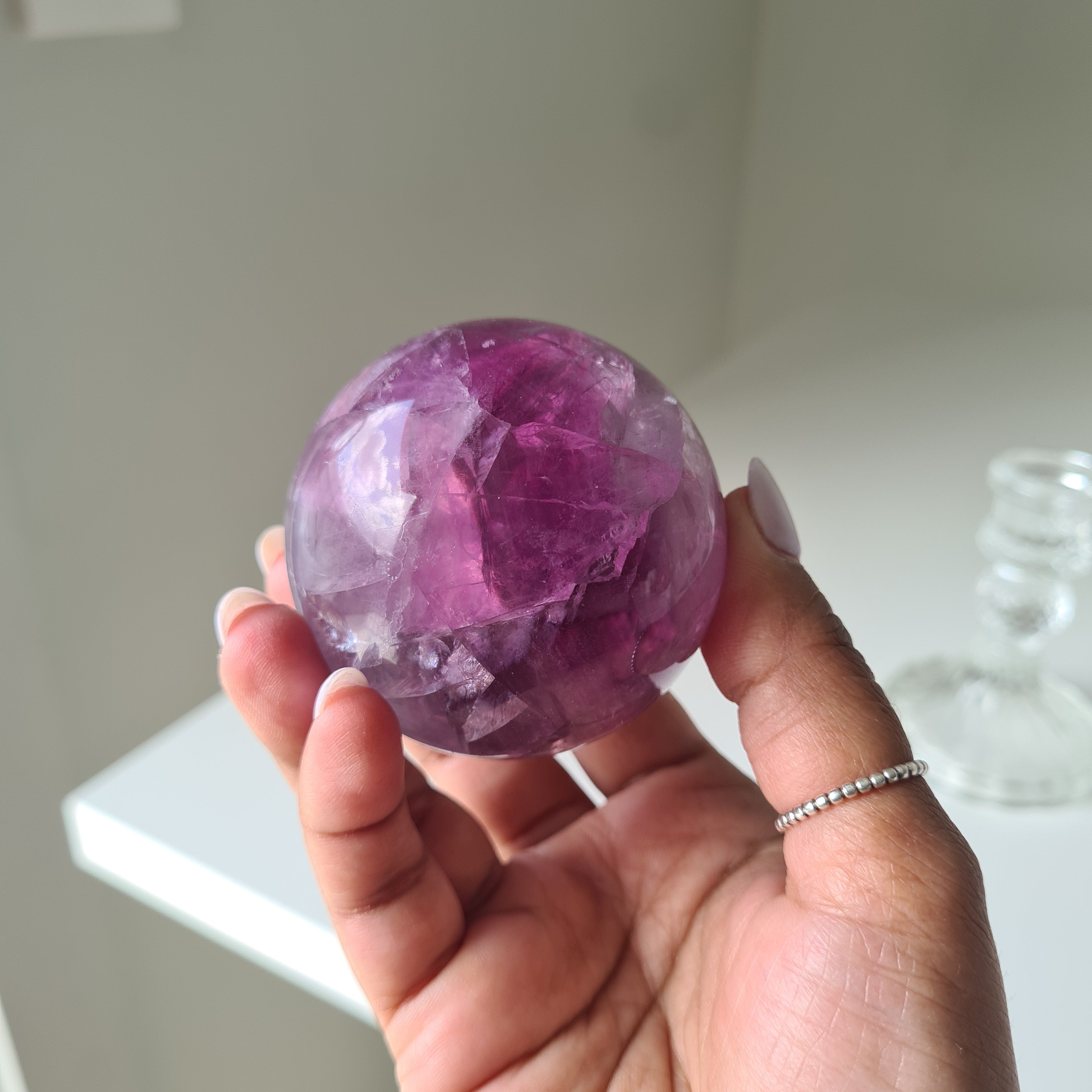 Intergalactic Fluorite with stand | g | 5.6 cm