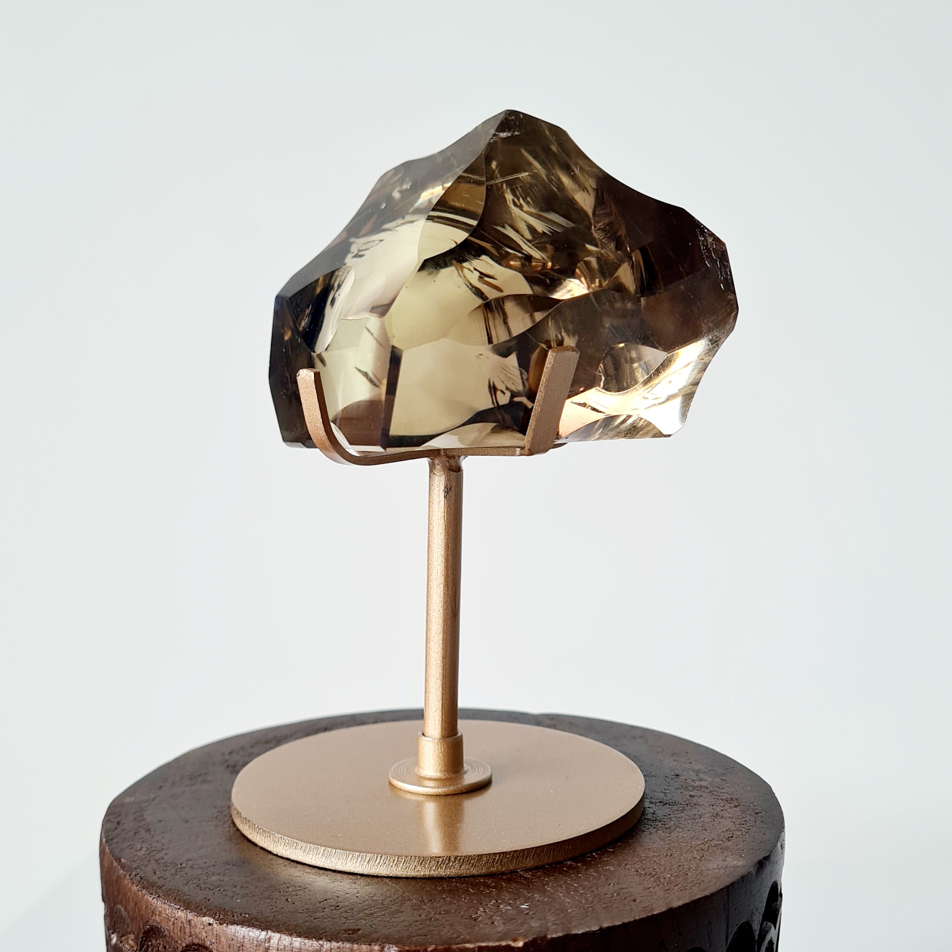 Smokey Quartz Free form on stand | 10.5 cm tall with stand | D