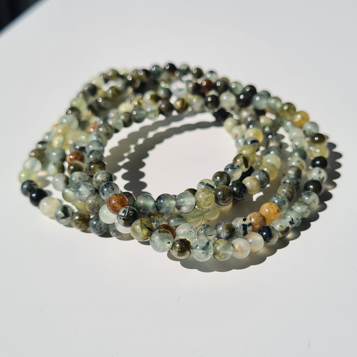Prehnite Crystal Beaded Bracelet | 1 Piece