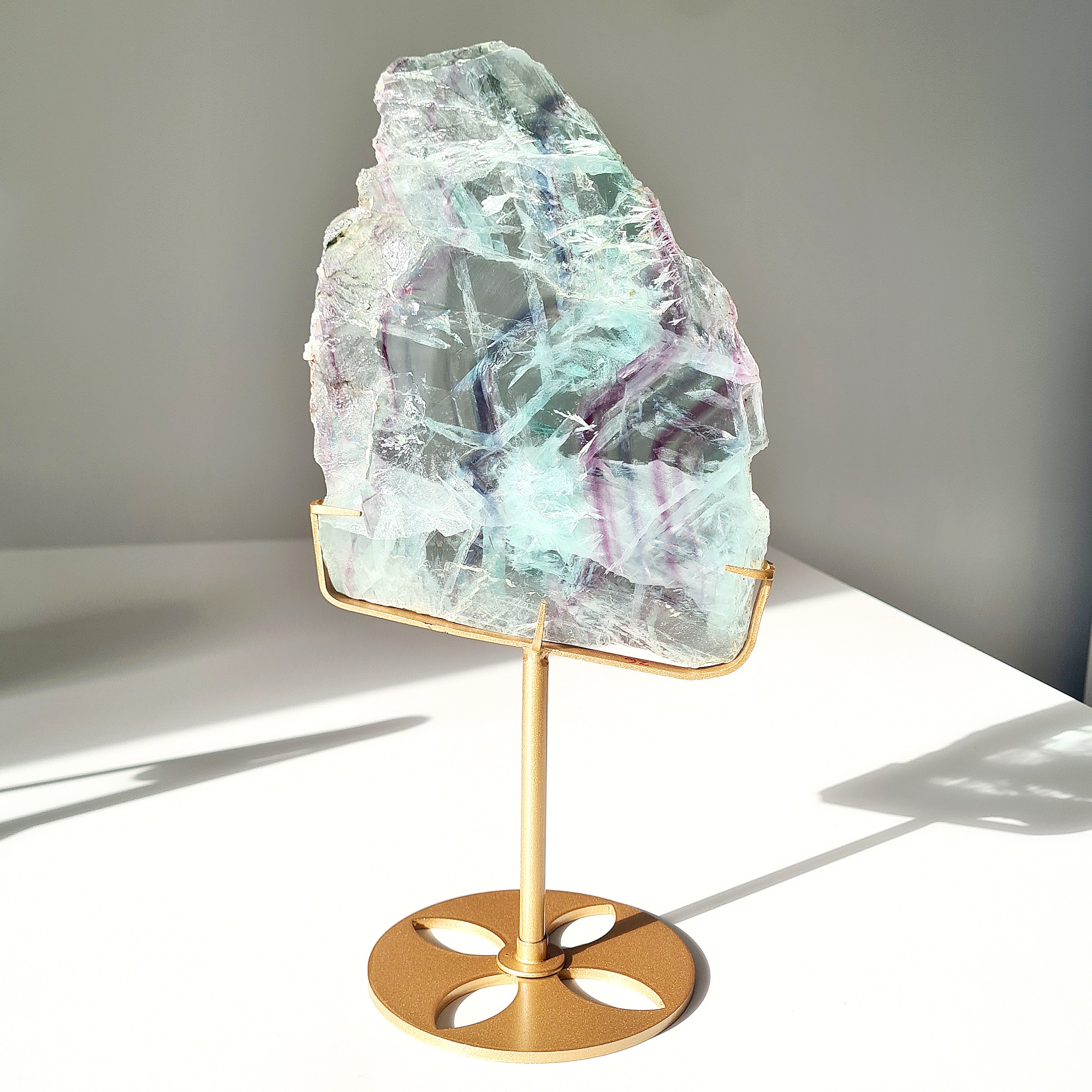 Fluorite Dream Portal On Custom Stand | 28 cm tall with stand