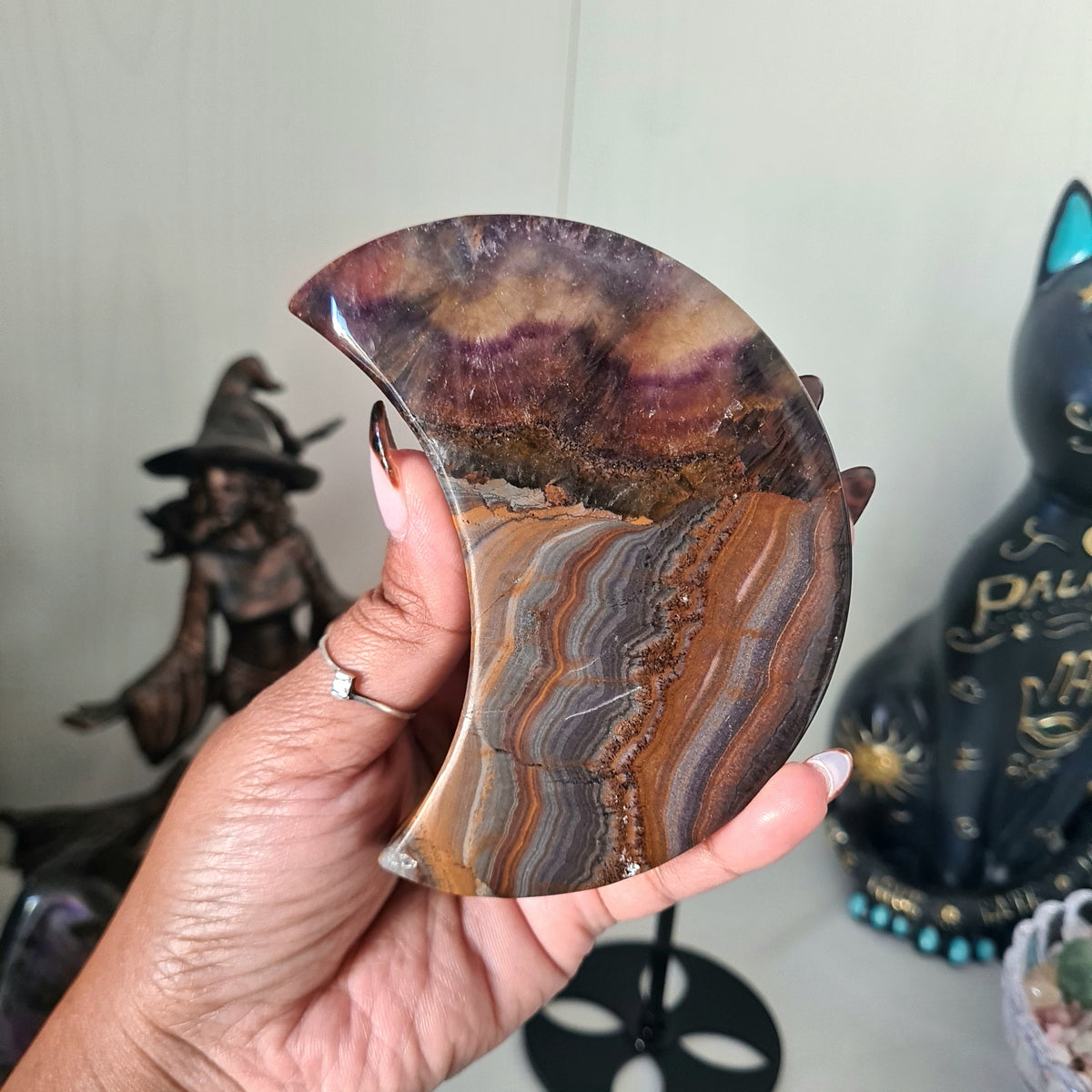 Banded Fluorite | Dark & Moody