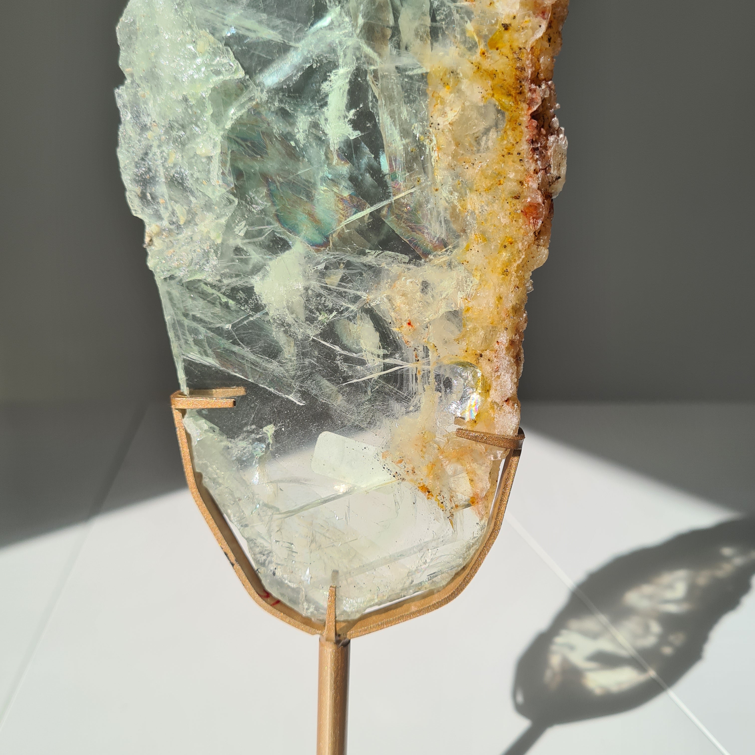Frozen Lake of Dreams Fluorite Portal on Stand | 29.5 cm with stand