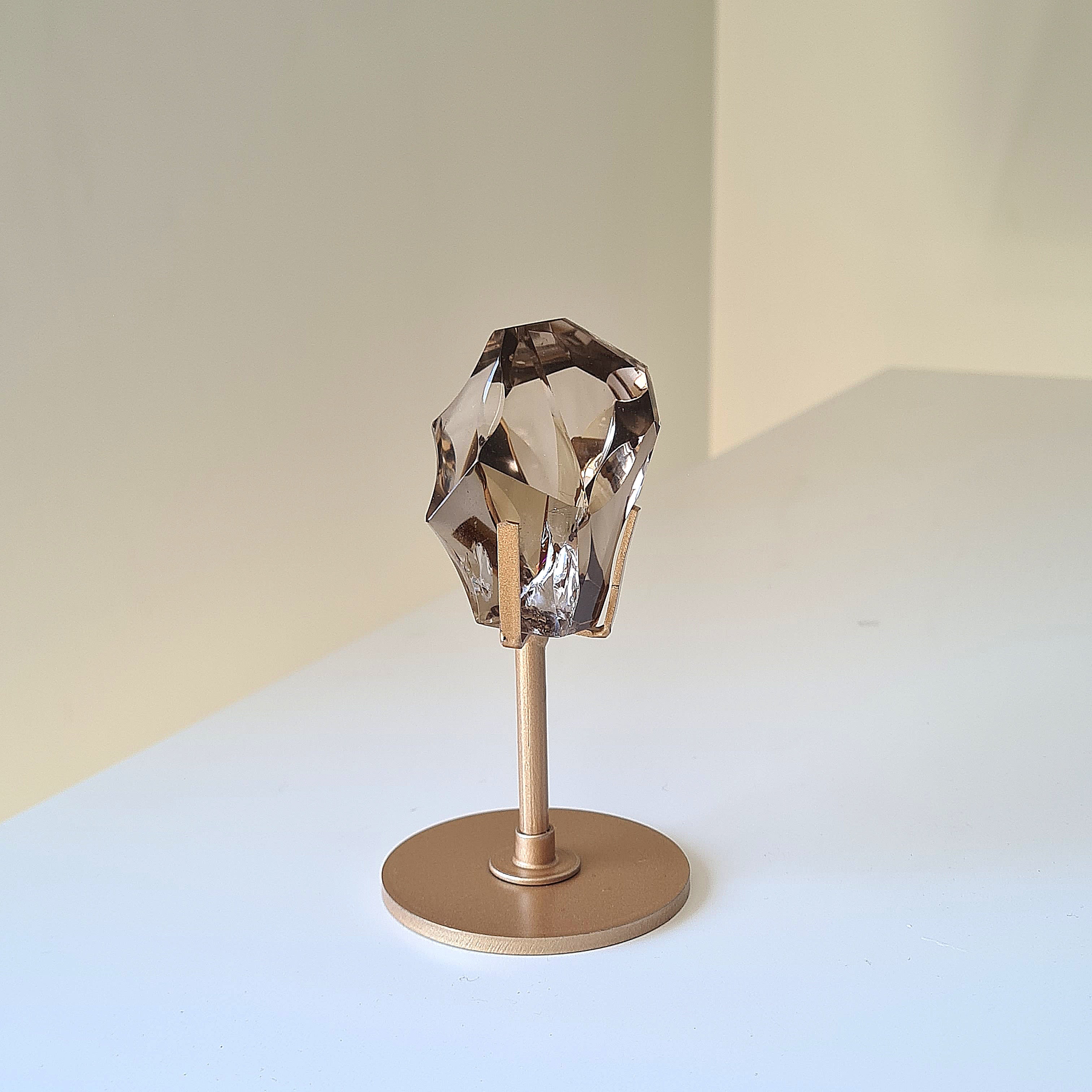 Gemmy Smokey Quartz on Custom Stand | Appx 6 cm gem
