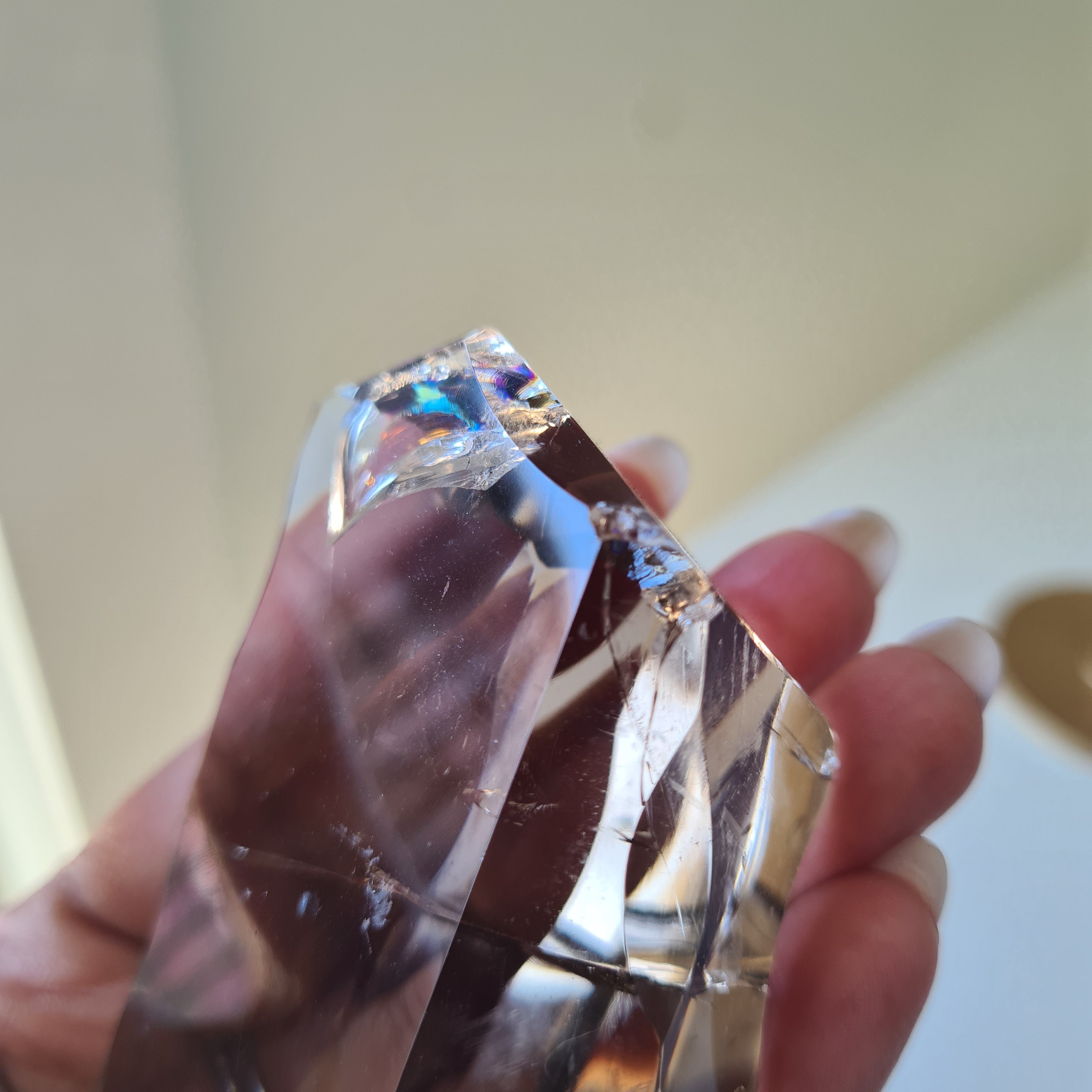Gemmy Smokey Quartz on Custom Stand | Appx 7.8 cm gem