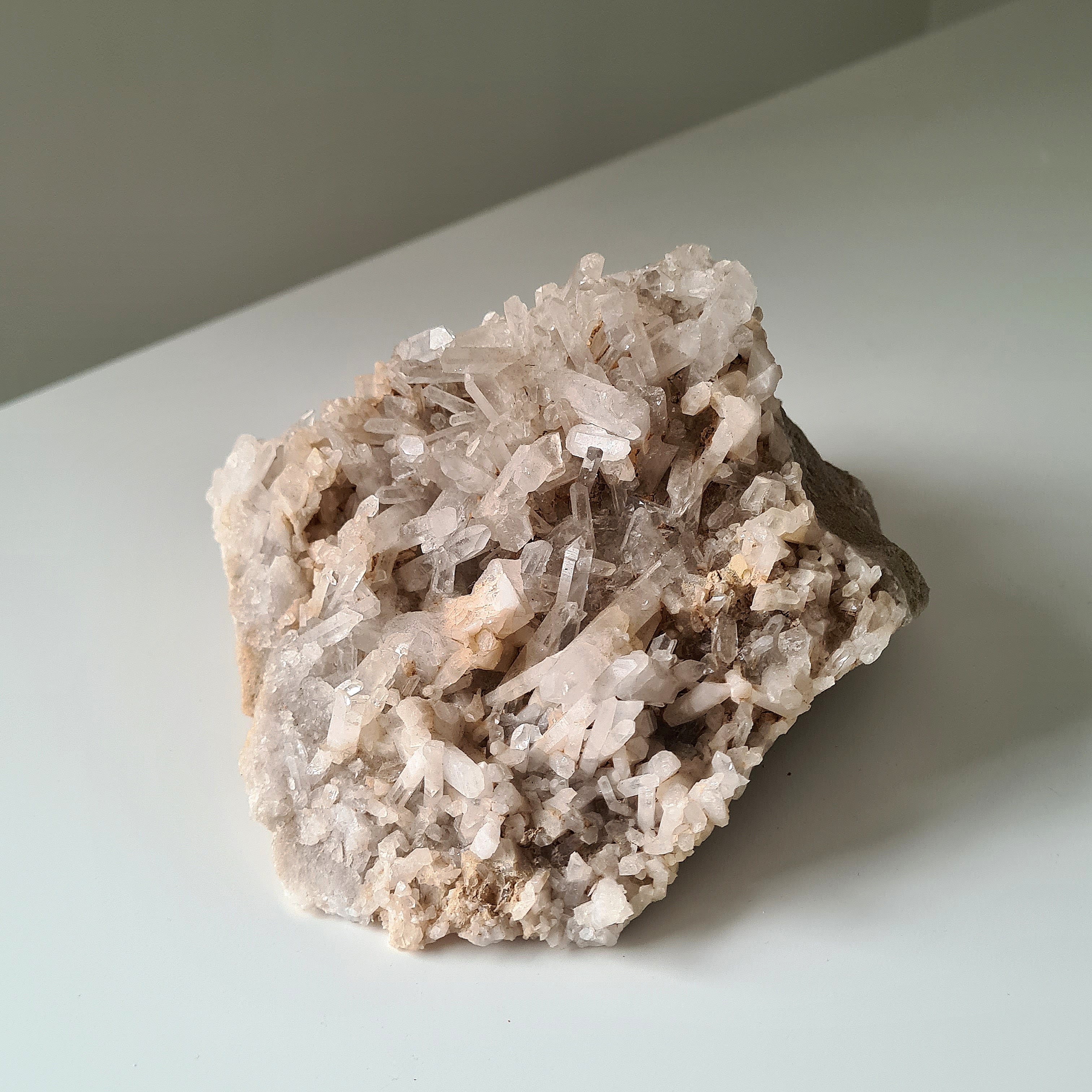 Earthy Clear Quartz Cluster | C