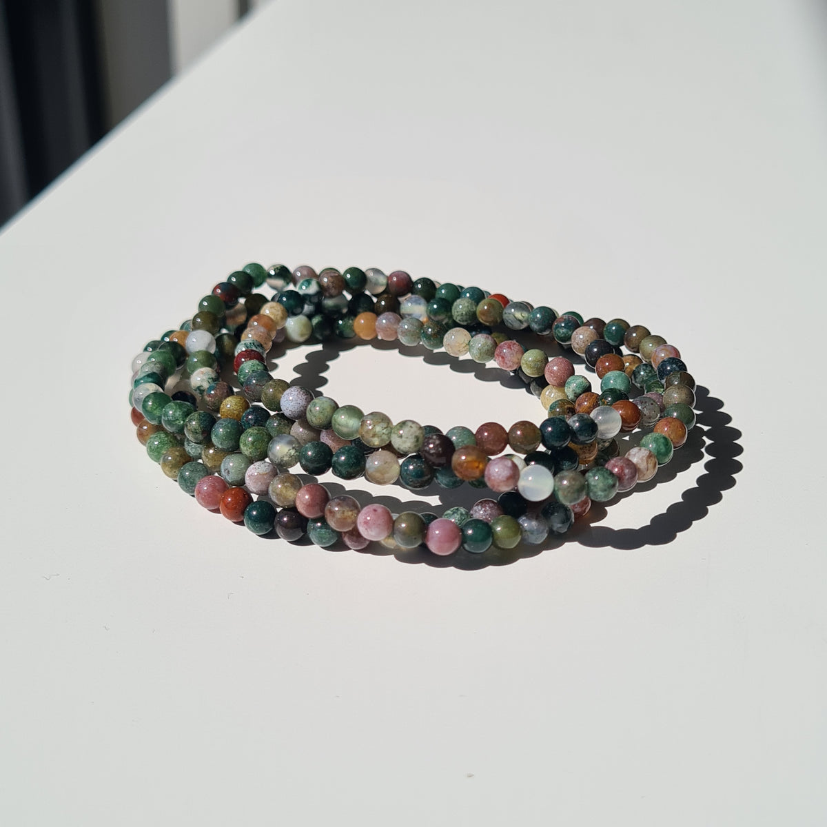 Ocean jasper crystal beaded bracelet | 1 piece