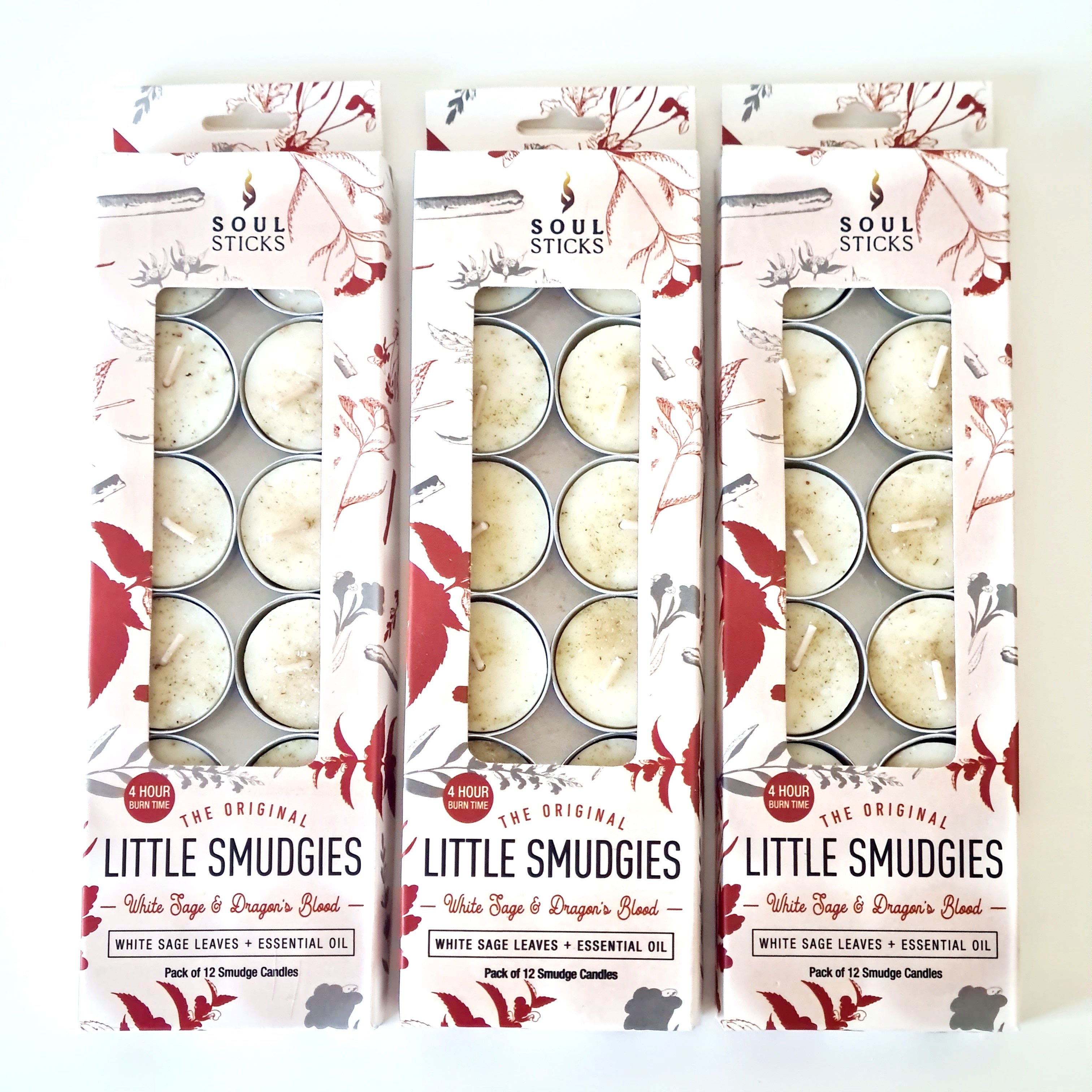 Dragons Blood & Sage | 1 Set Of Tea Light Candle