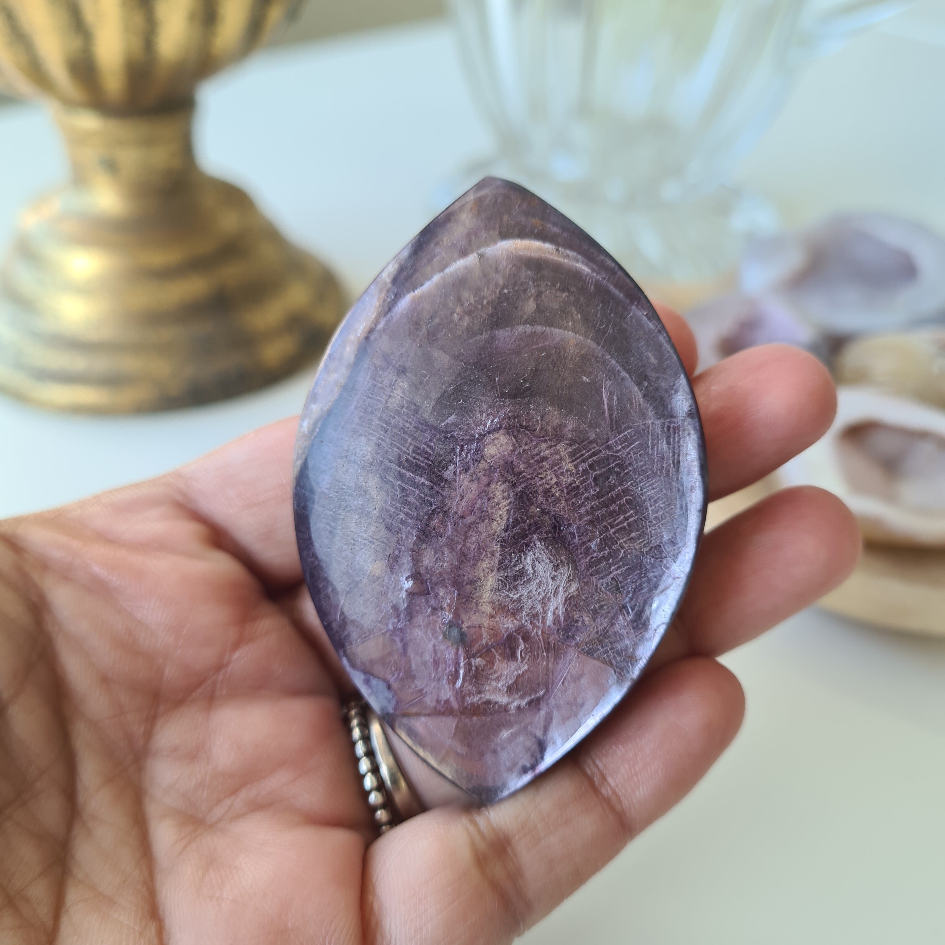 Lepidolite Palm