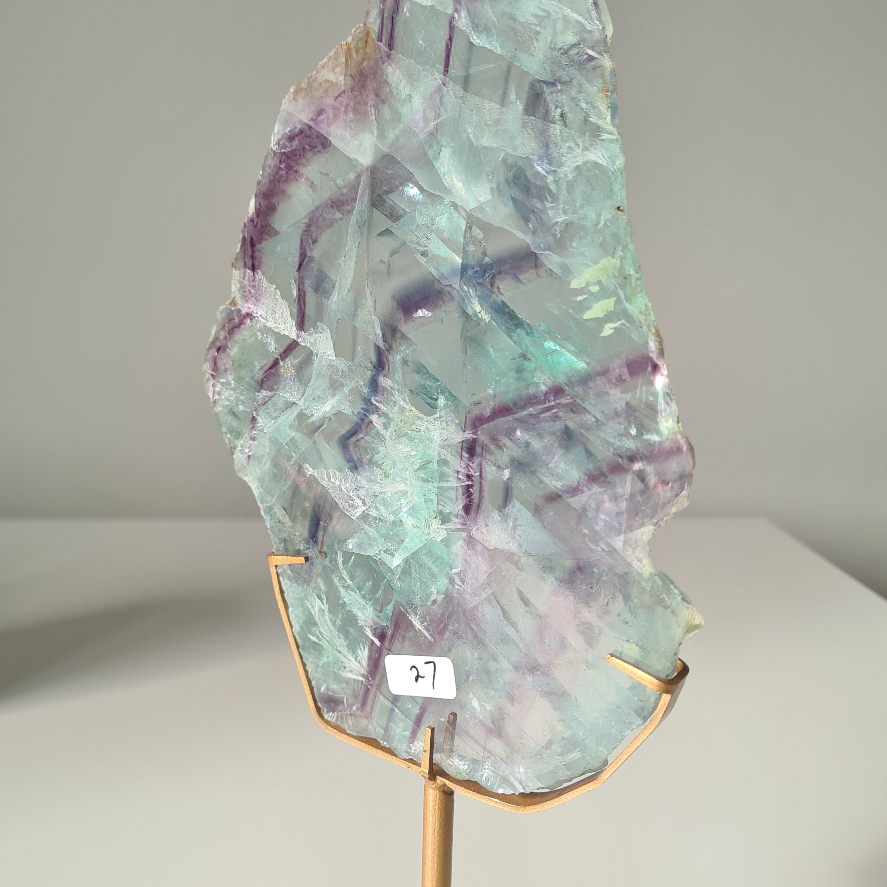 Fluorite Dream Portal On Custom Stand | 33 cm tall with stand
