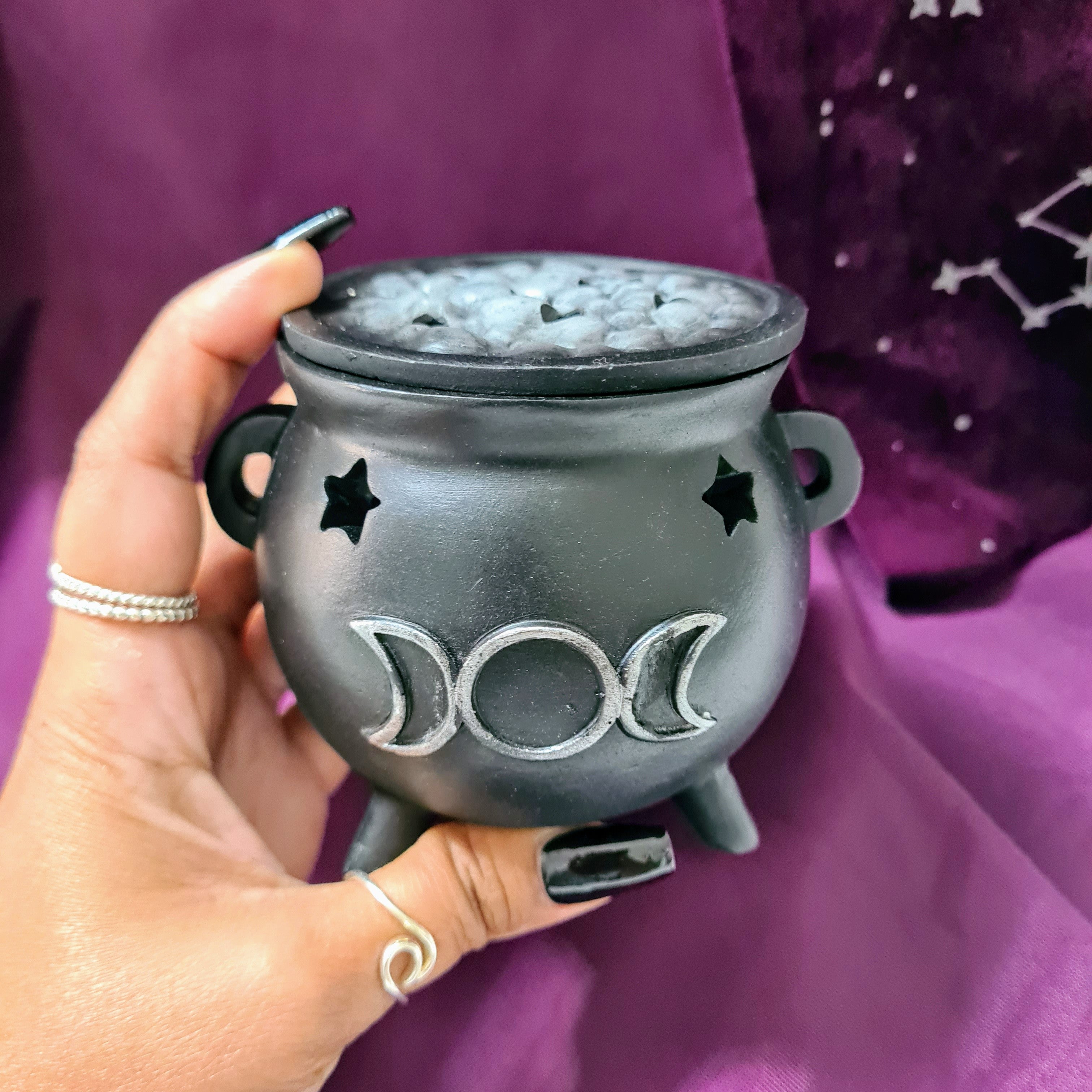 Cauldron Incense Cone Holder