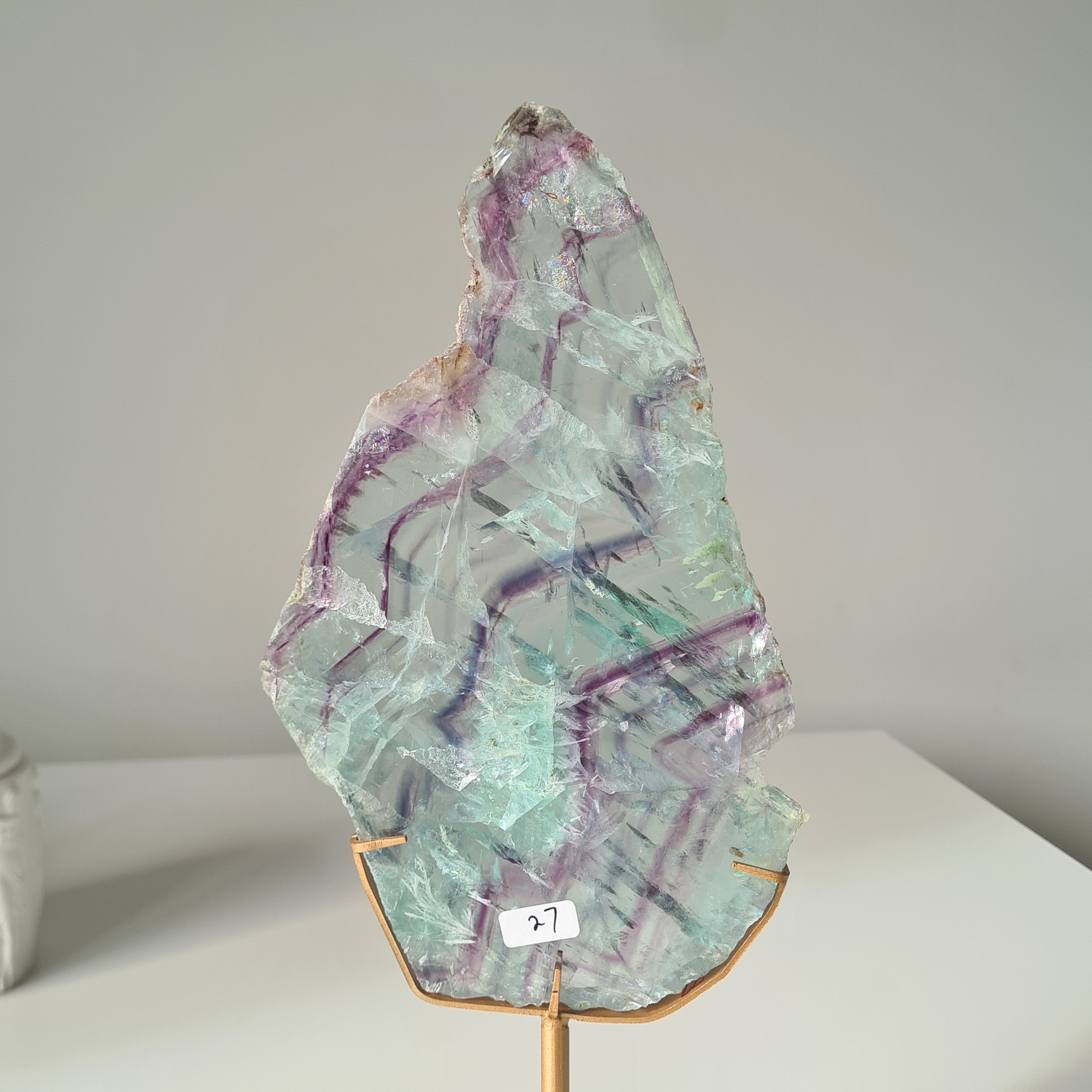 Fluorite Dream Portal On Custom Stand | 33 cm tall with stand