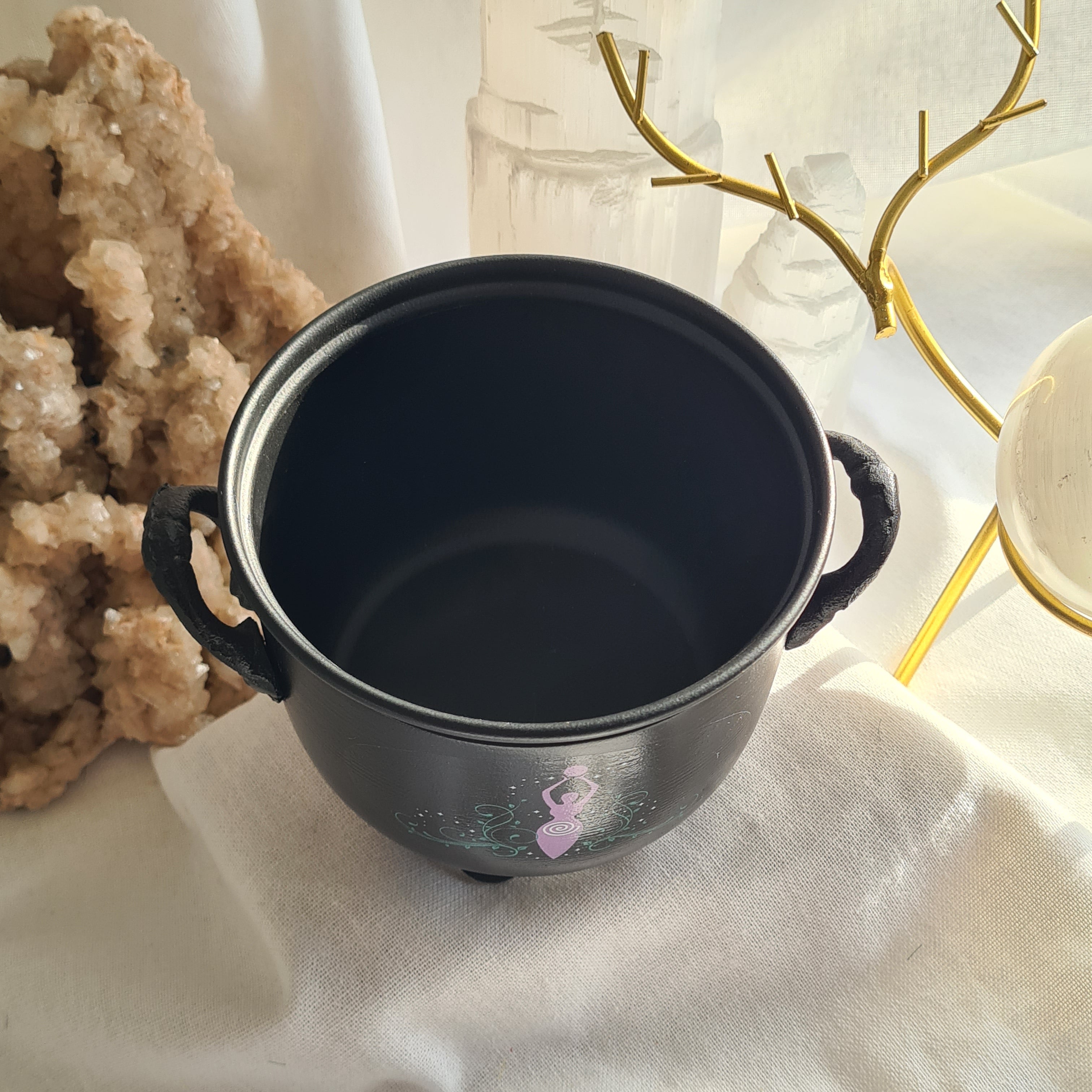 Earth Mother Burner | Metal Cauldron