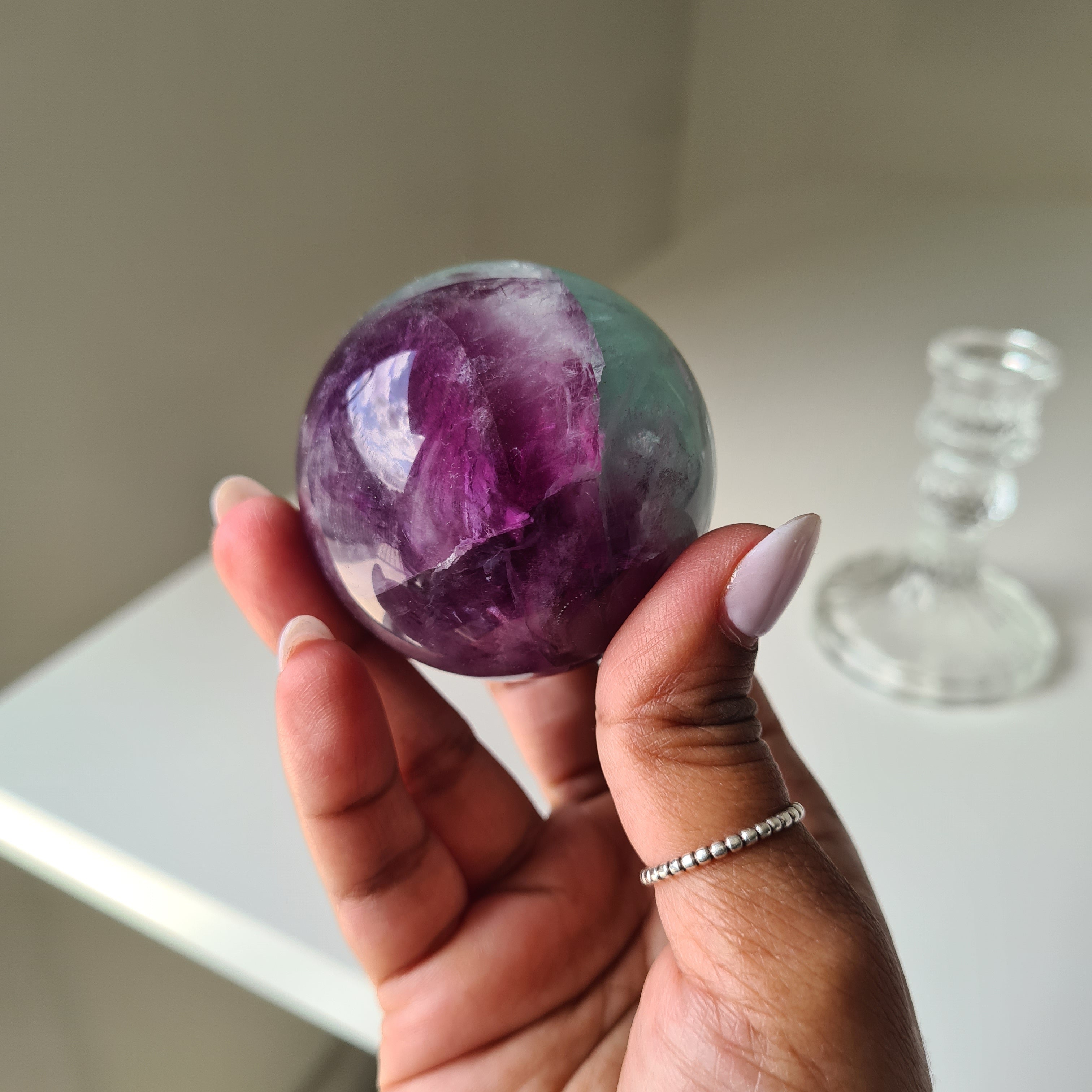 Intergalactic Fluorite with stand | d | 5 cm