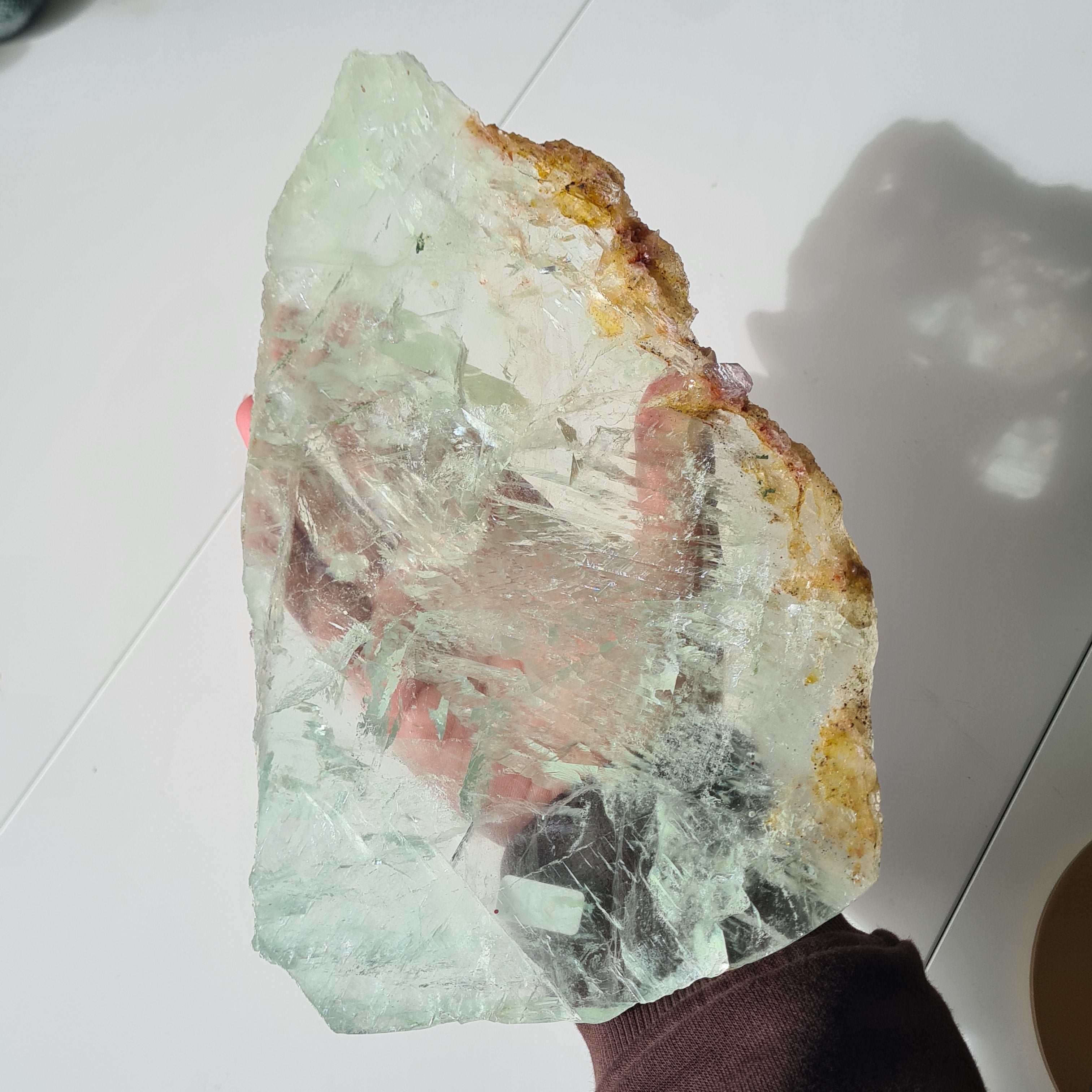 Frozen Lake of Dreams Fluorite Portal on Stand | 37.5 cm with stand