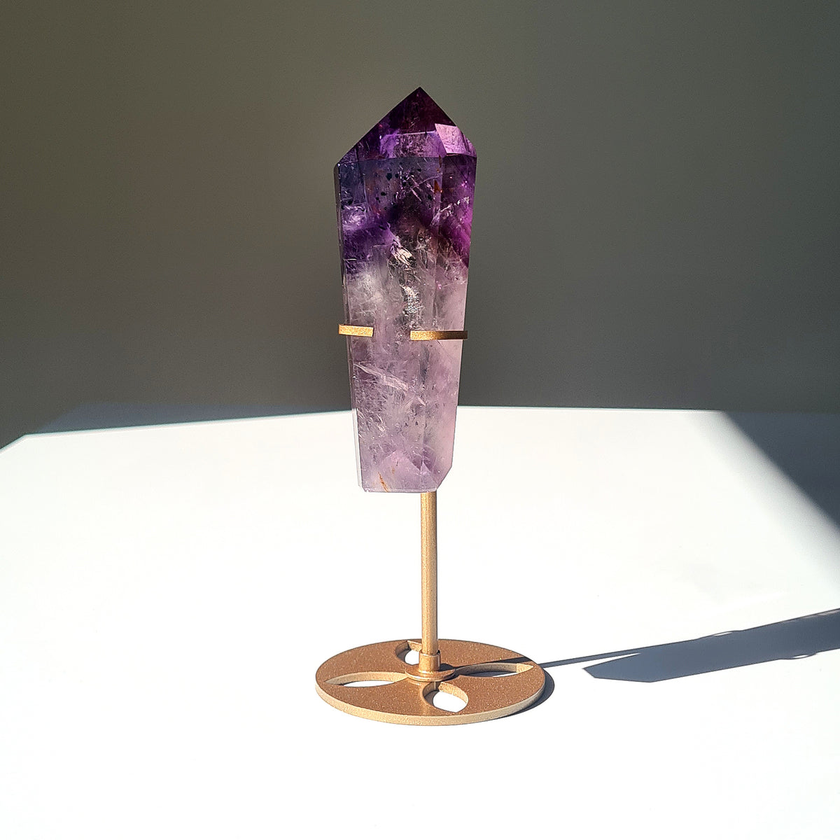 Amethyst Crystal Fairy Wand 🧚‍♀️ | Custom Stand | Piece C