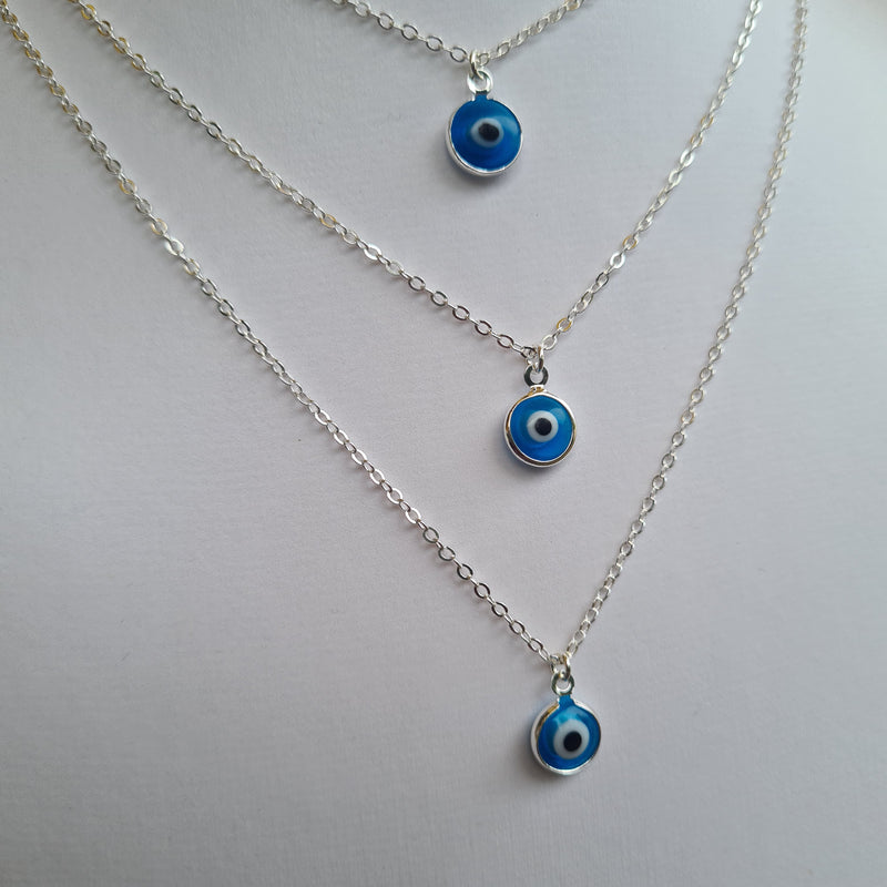 'Evil Eye' Necklace ~ Protection (Silver)