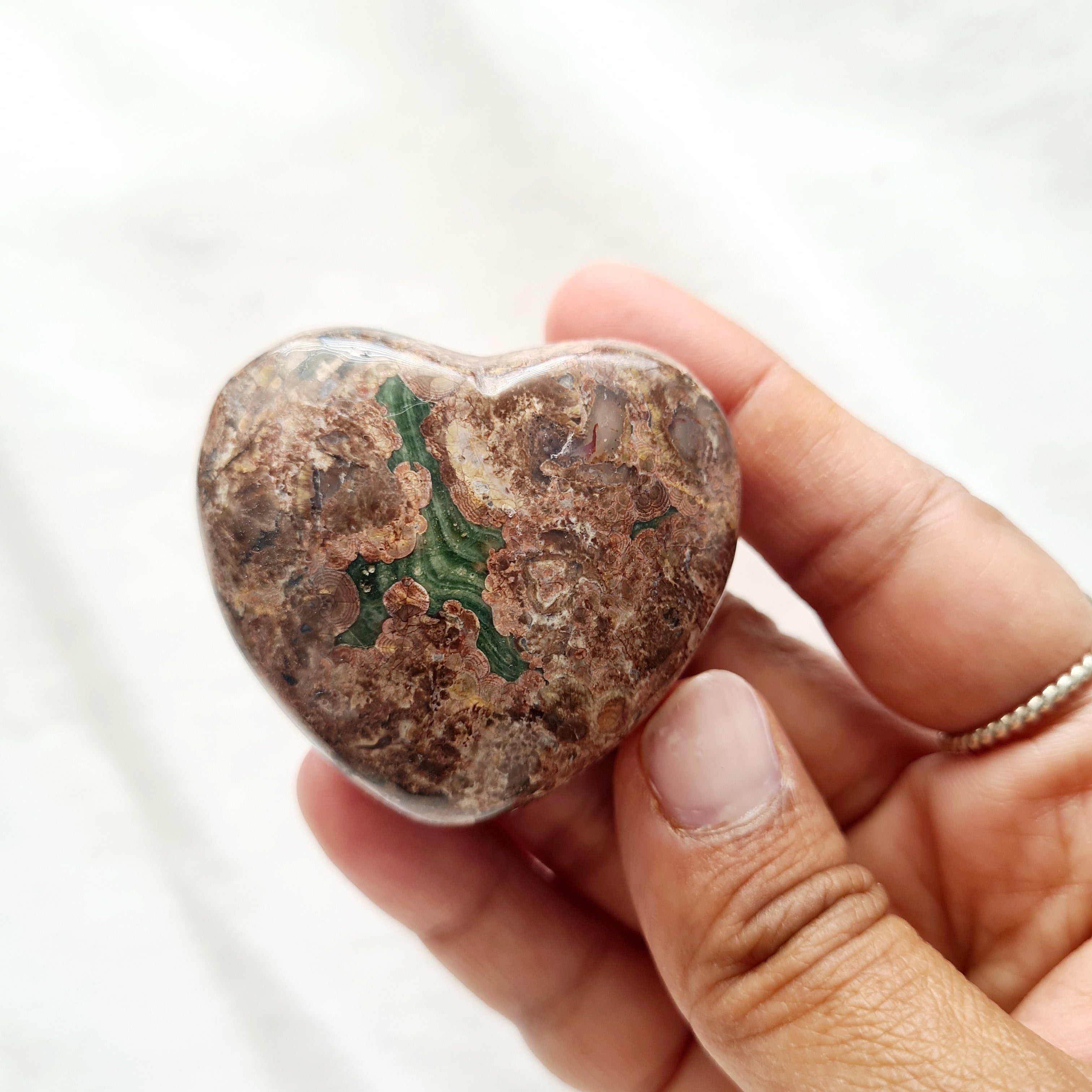 Birds Eye Jasper Heart | 1 pc | Intutively selected