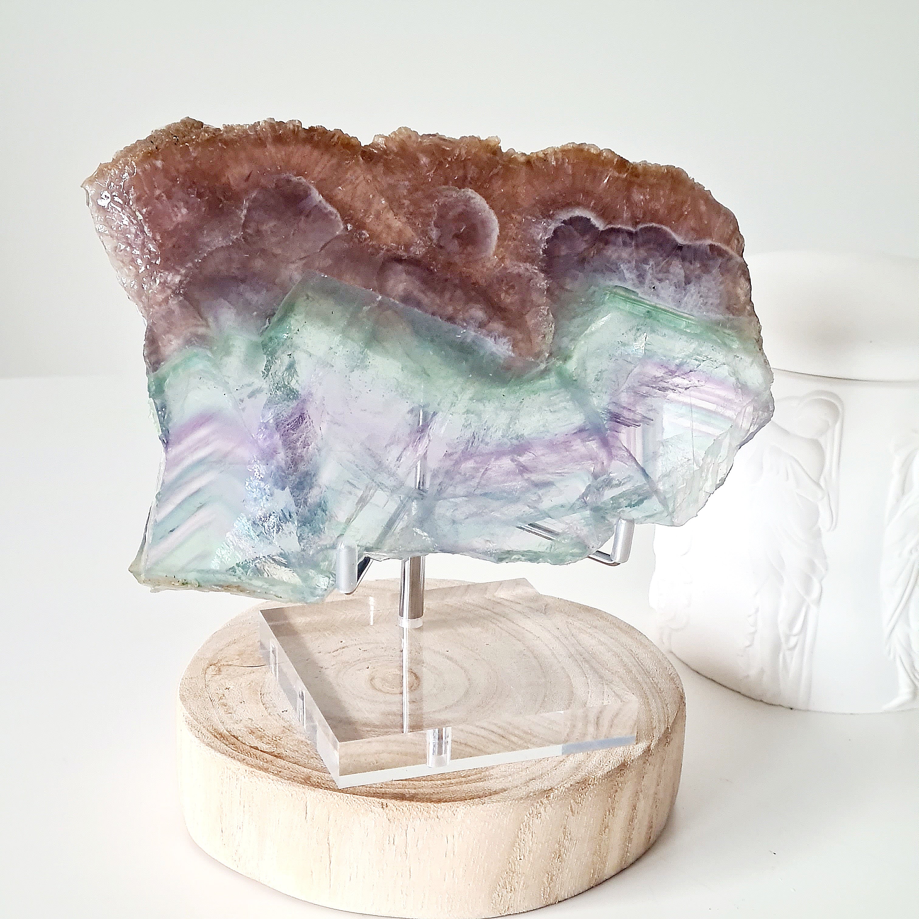Fluorite Dream Portal 🪞 with stand | 440 g