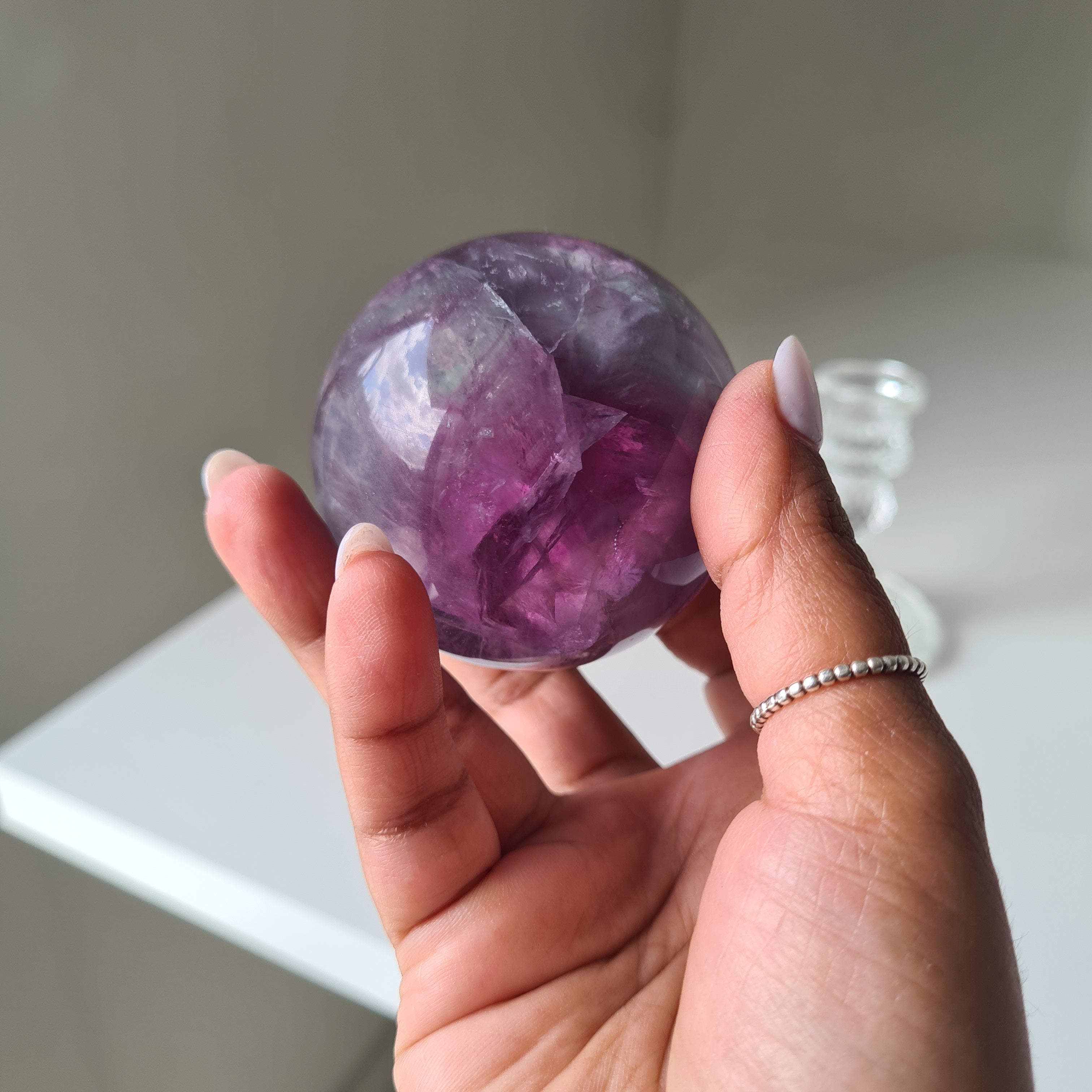 Intergalactic Fluorite with stand | e | 5.8 cm