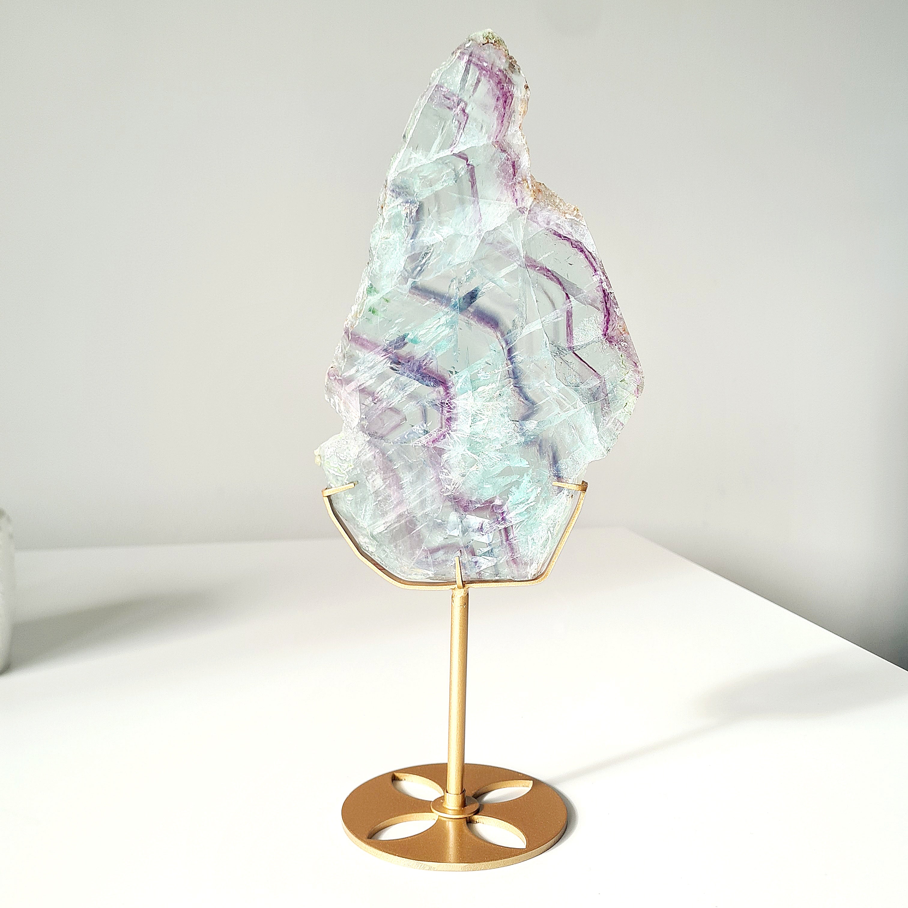 Fluorite Dream Portal On Custom Stand | 33 cm tall with stand