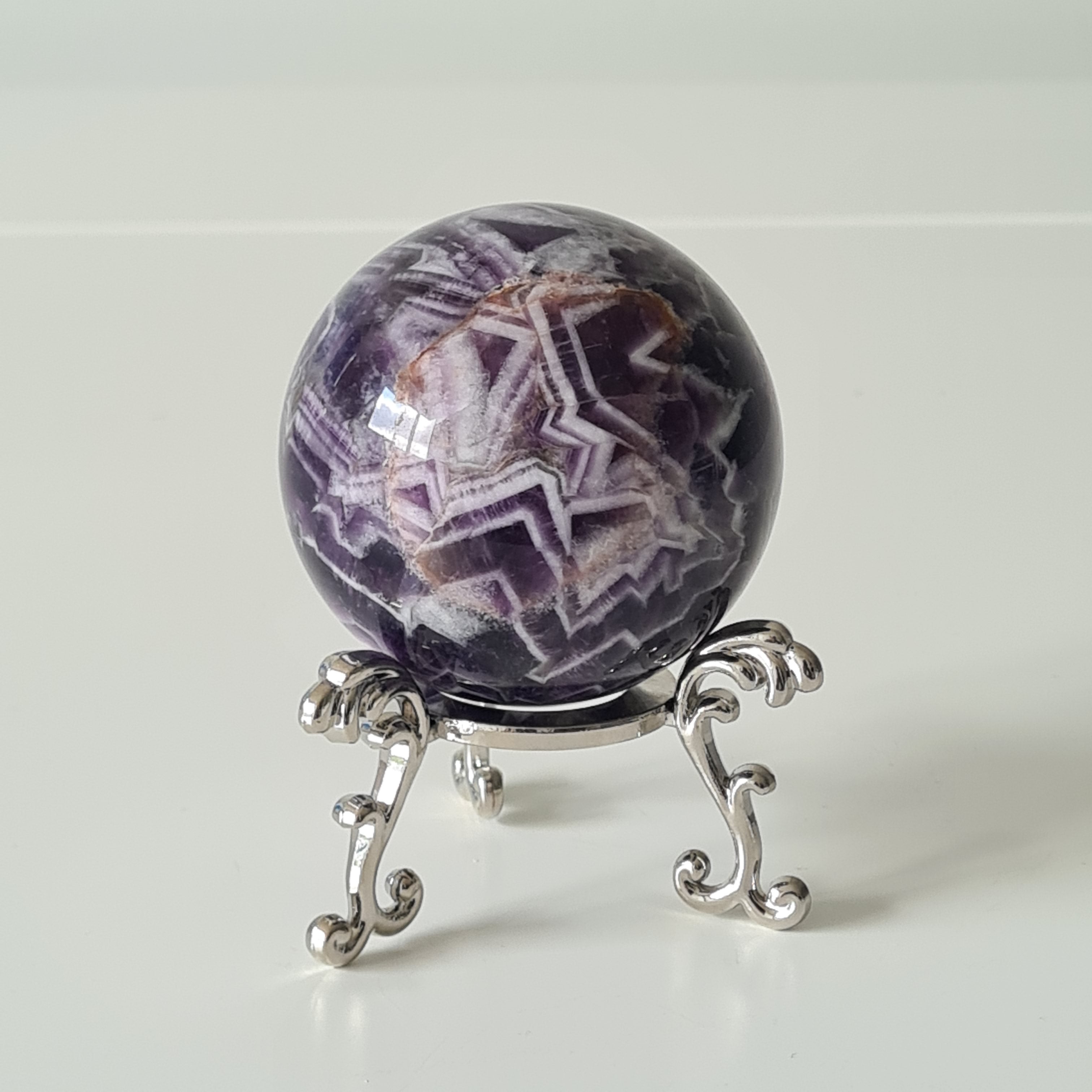 Chevron Amethyst Sphere | 340 g
